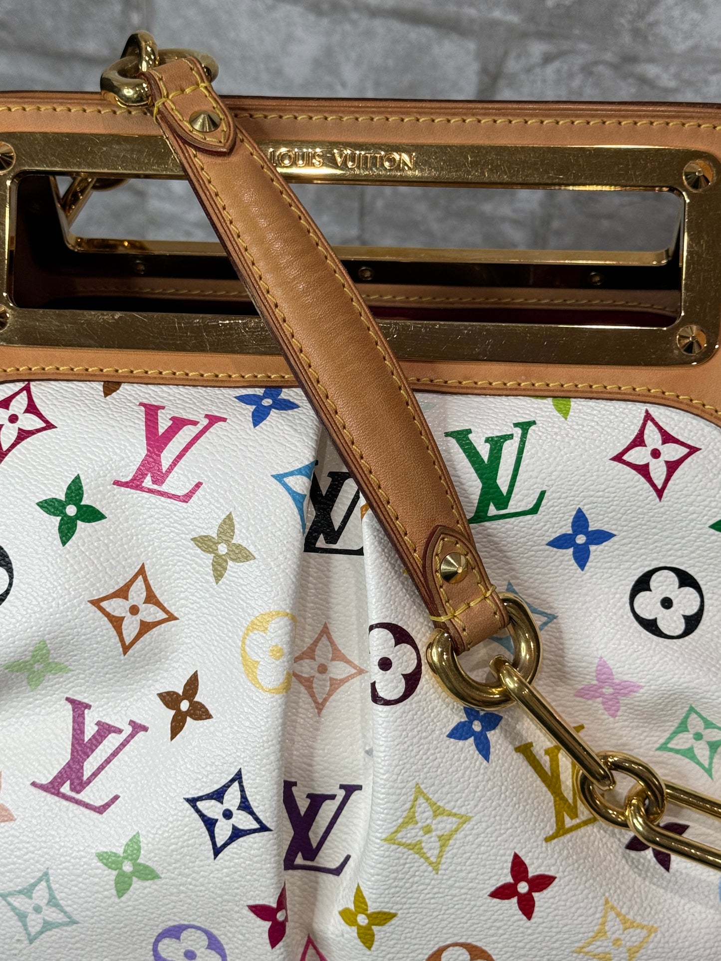 🖤 Louis Vuitton Takashi Murakami 2009 Limited Edition Judy in White 🖤