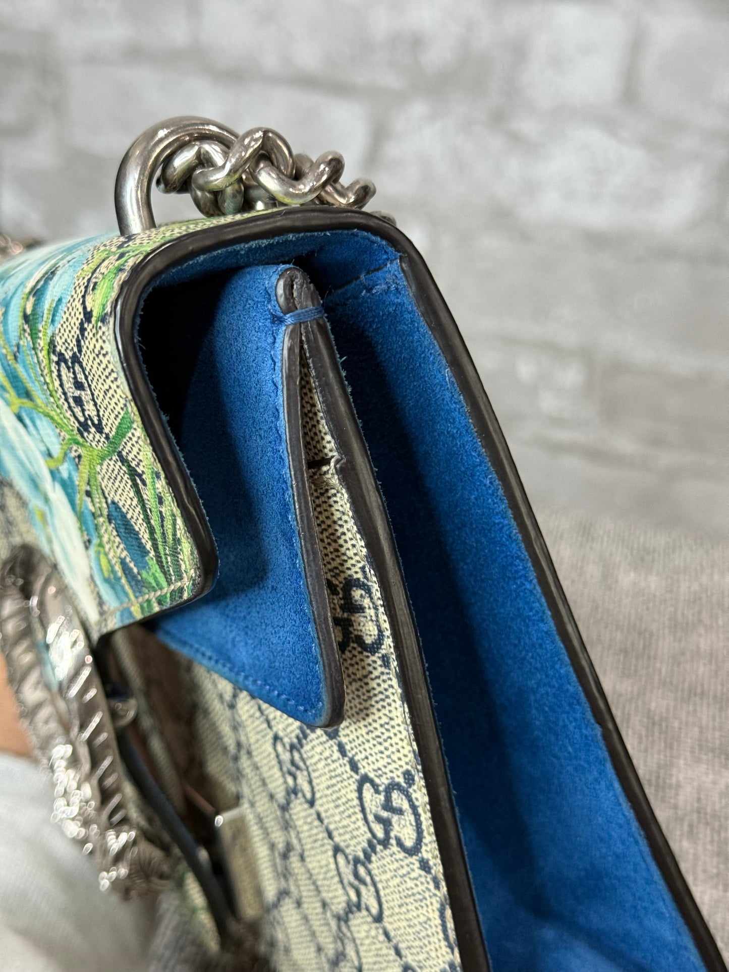 🪻👜 Gucci GG Supreme Mini Dionysus with Blue Floral print 🪻👜
