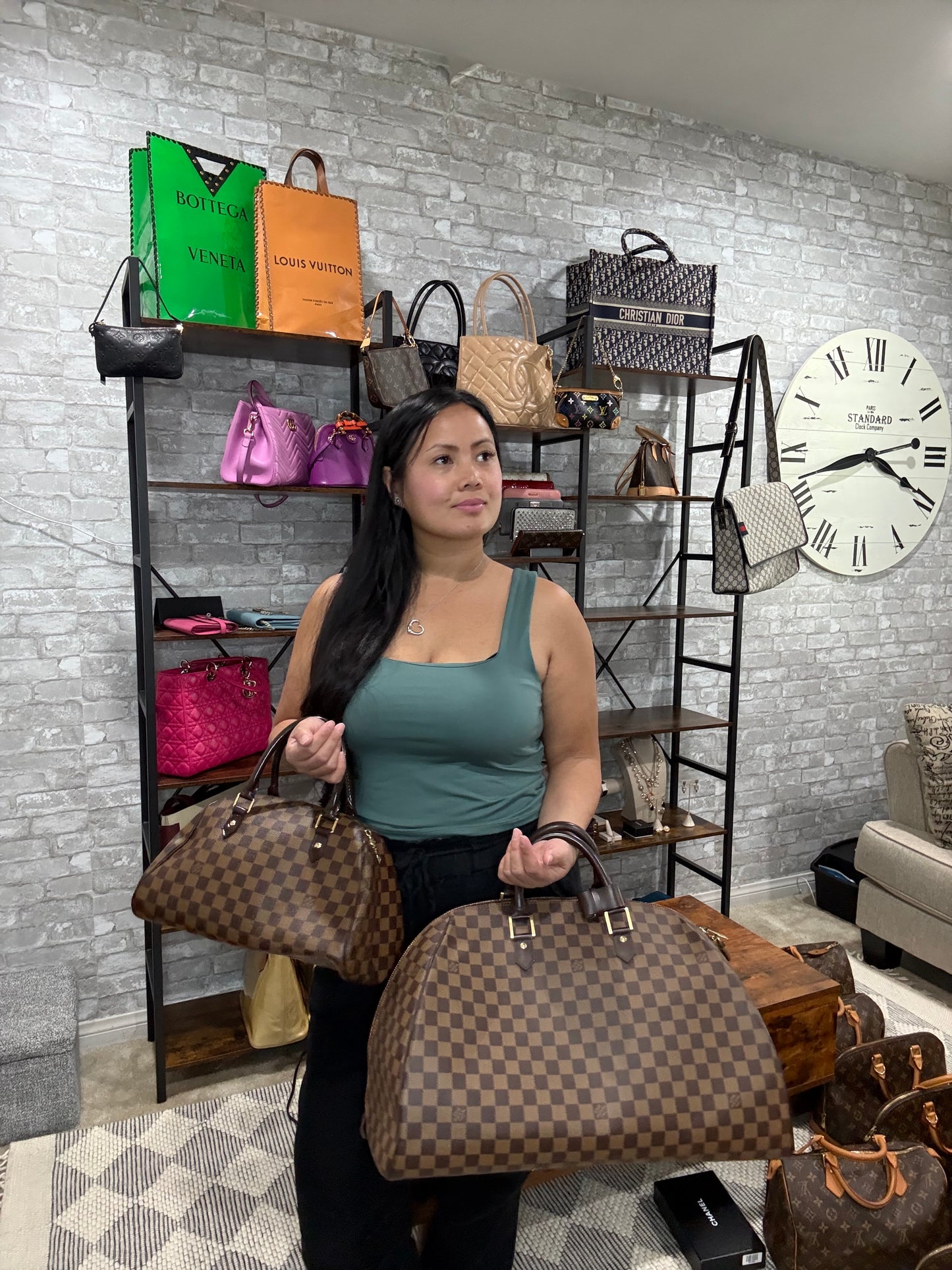 ‼️👜 TRAVEL BUNDLE deal 👜‼️
 ‼️ 2 Bags‼️👜
🌹 👜Louis Vuitton Rivera Damier Ebene GM & MM size 👜 🌹