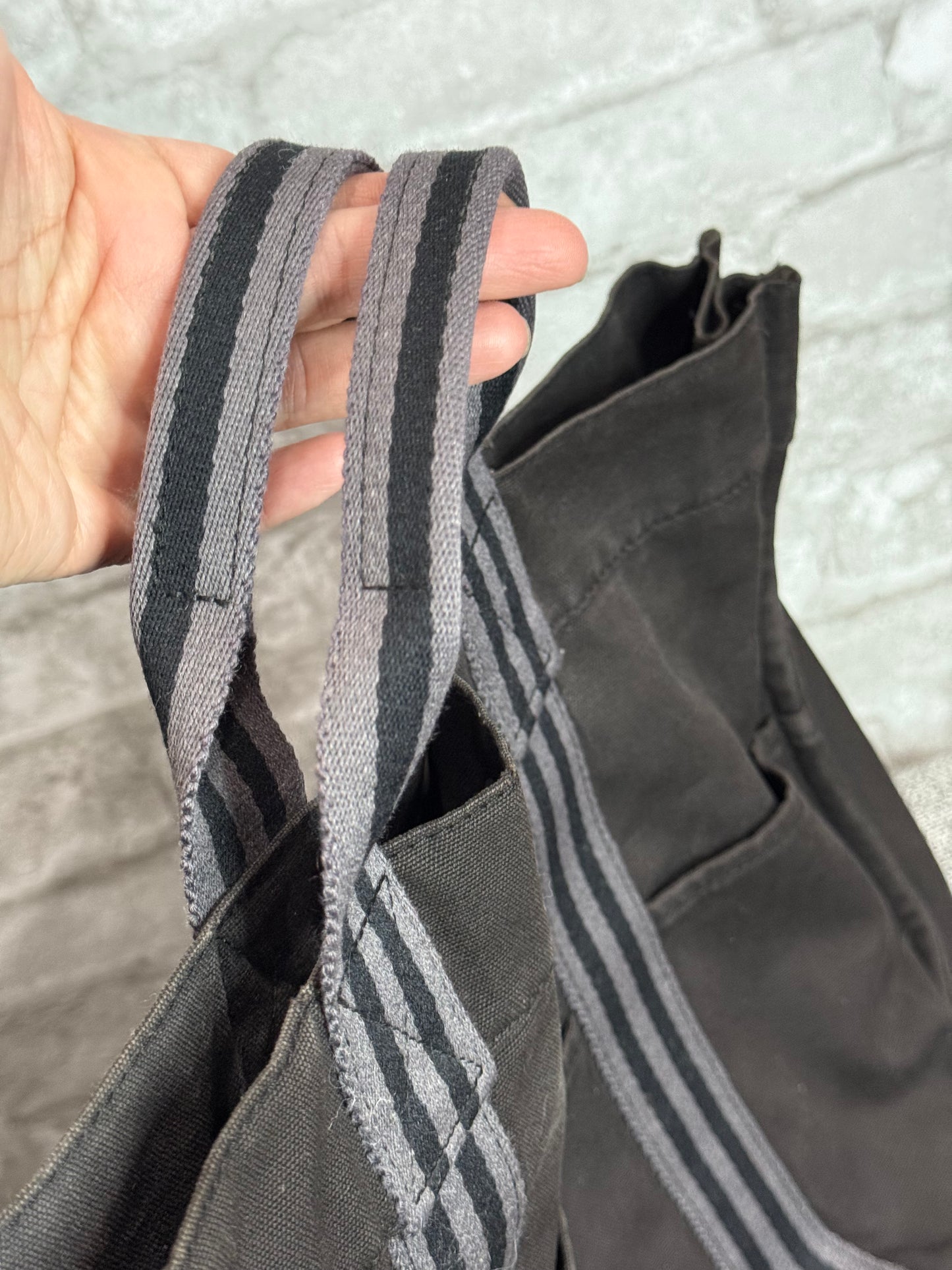 👜 Vintage Hermes Cotton Canvas Shopper Tote Bag 👜
