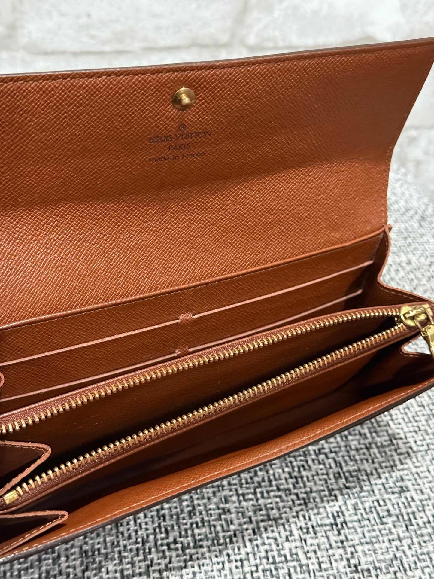 Louis Vuitton 2005 Sarah Long Wallet in Monogram