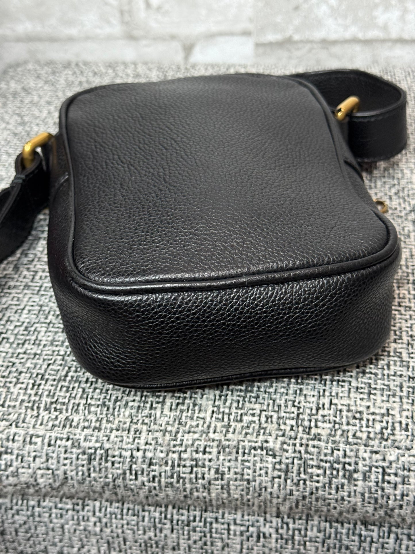 Gucci Web Logo Crossbody Bag in Black