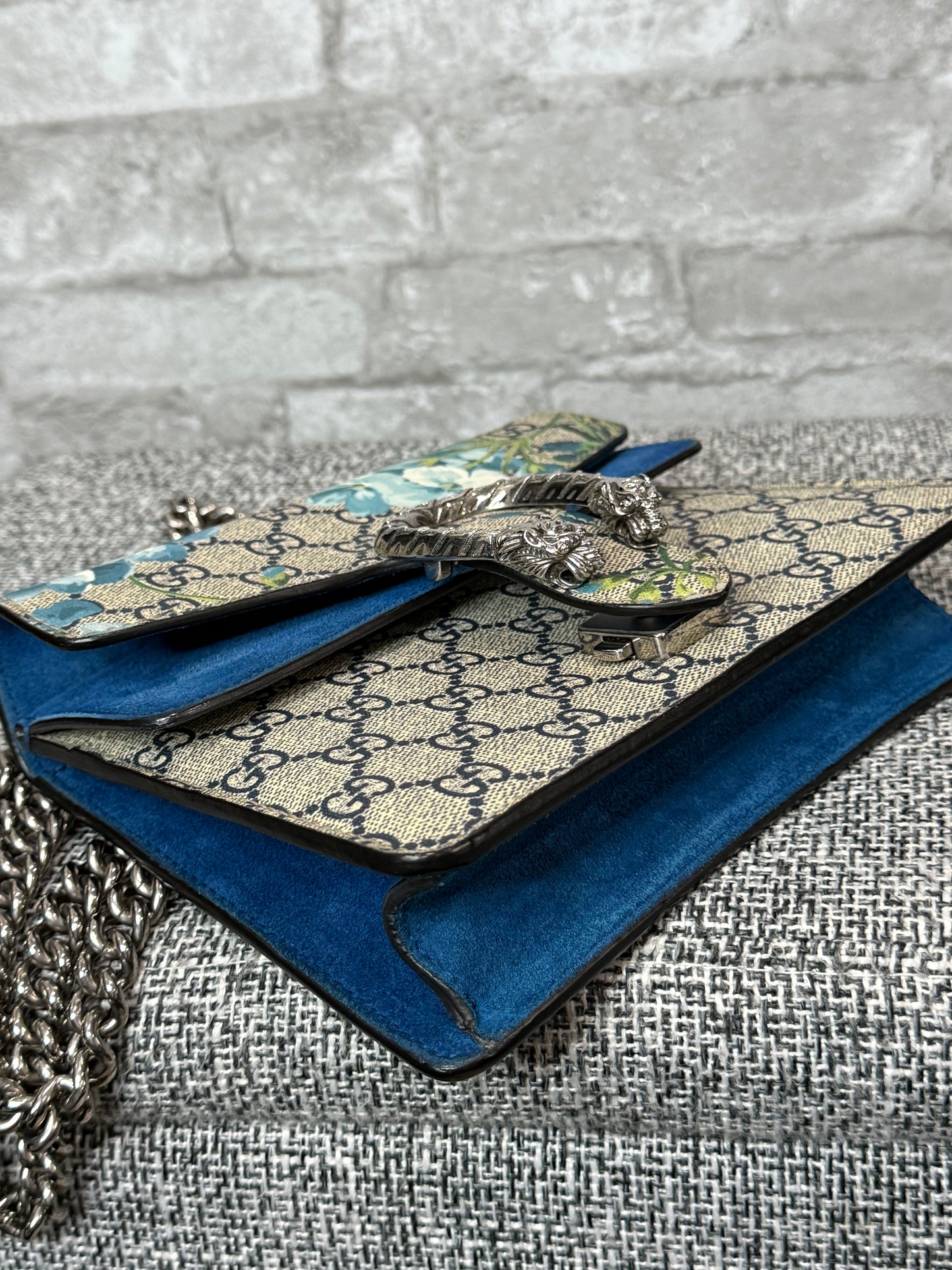 🪻👜 Gucci GG Supreme Mini Dionysus with Blue Floral print 🪻👜