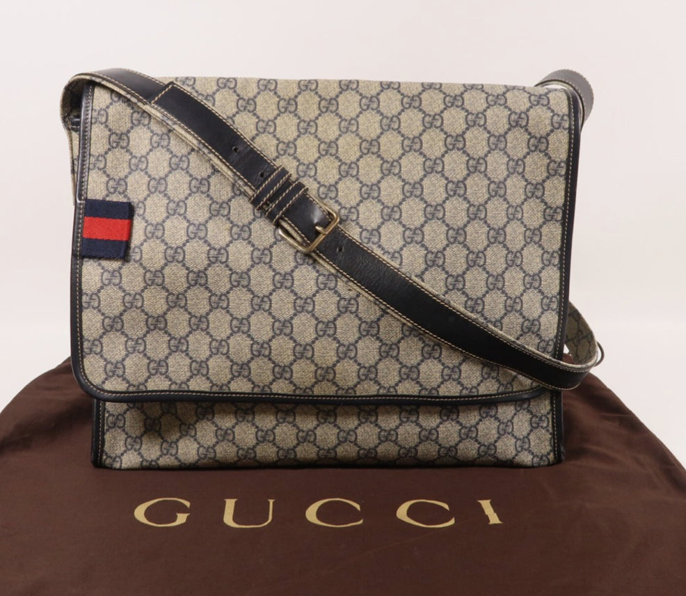Gucci Messenger Bag in Navy Blue - Main Image
