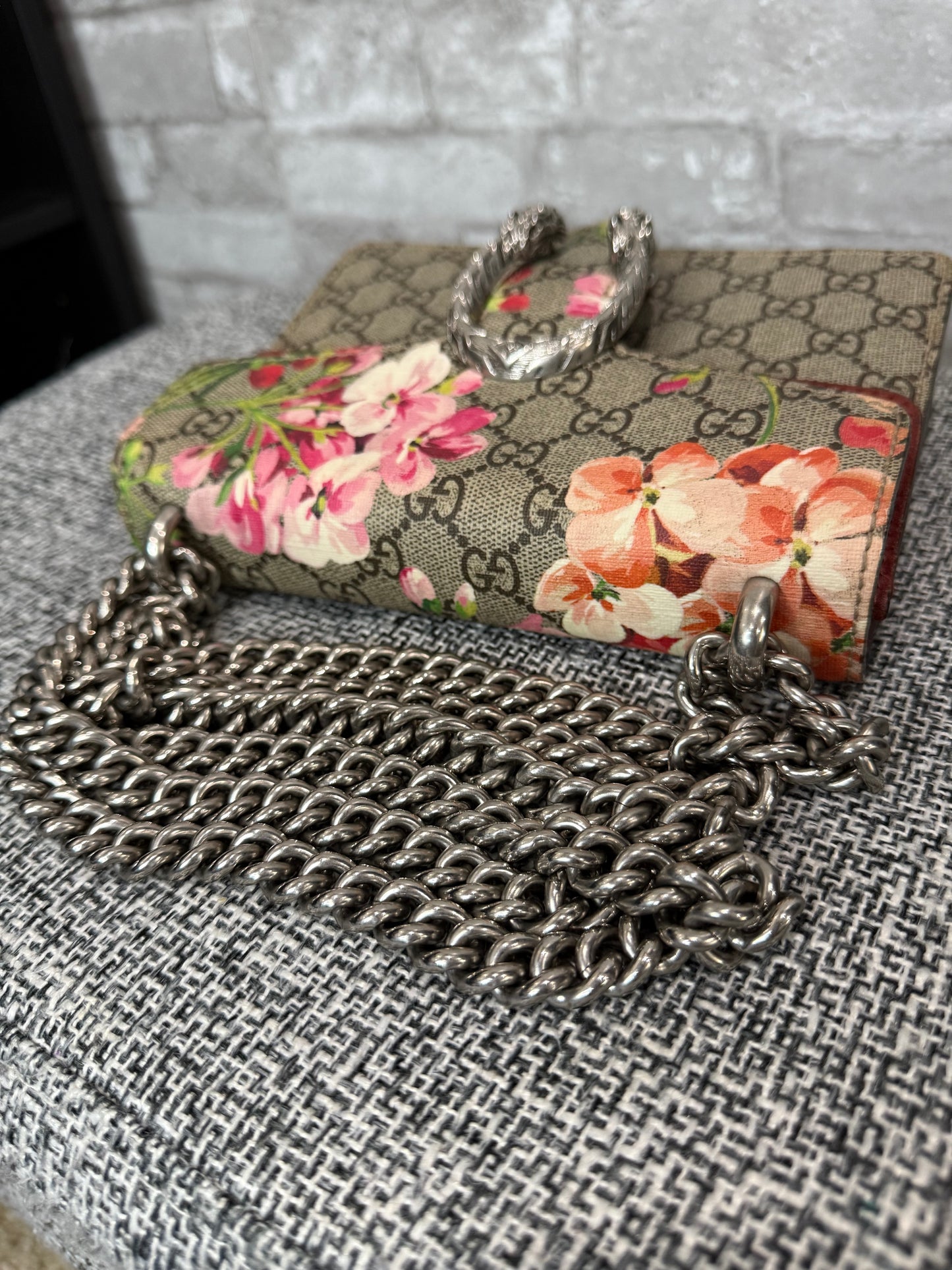 🌸👜Gucci GG Supreme Mini Dionysus with Pink Floral Print🌸👜