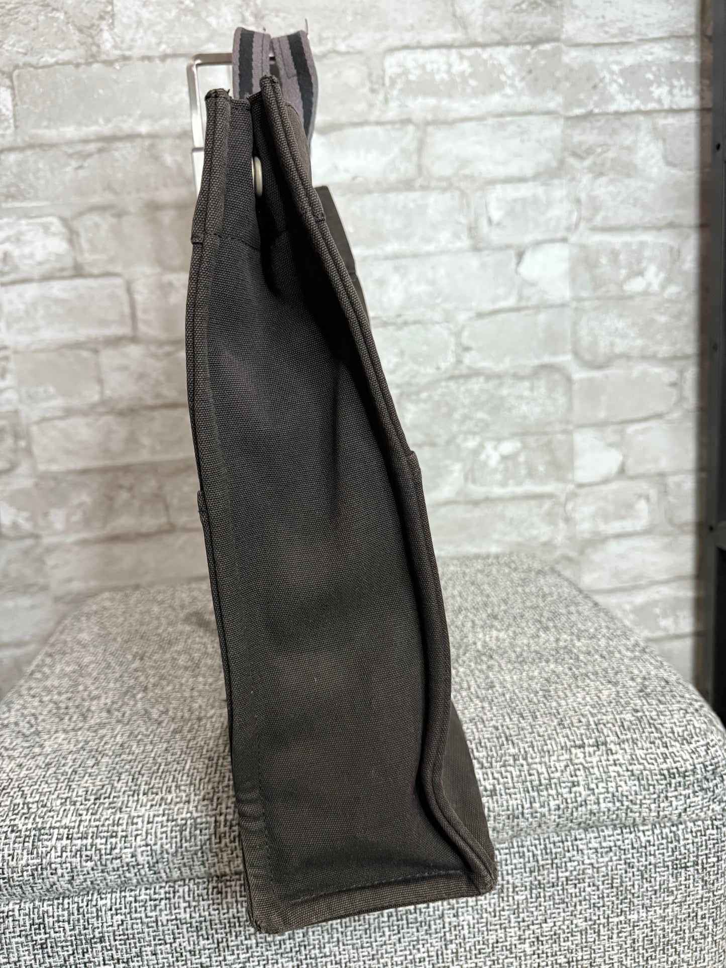 👜 Vintage Hermes Cotton Canvas Shopper Tote Bag 👜