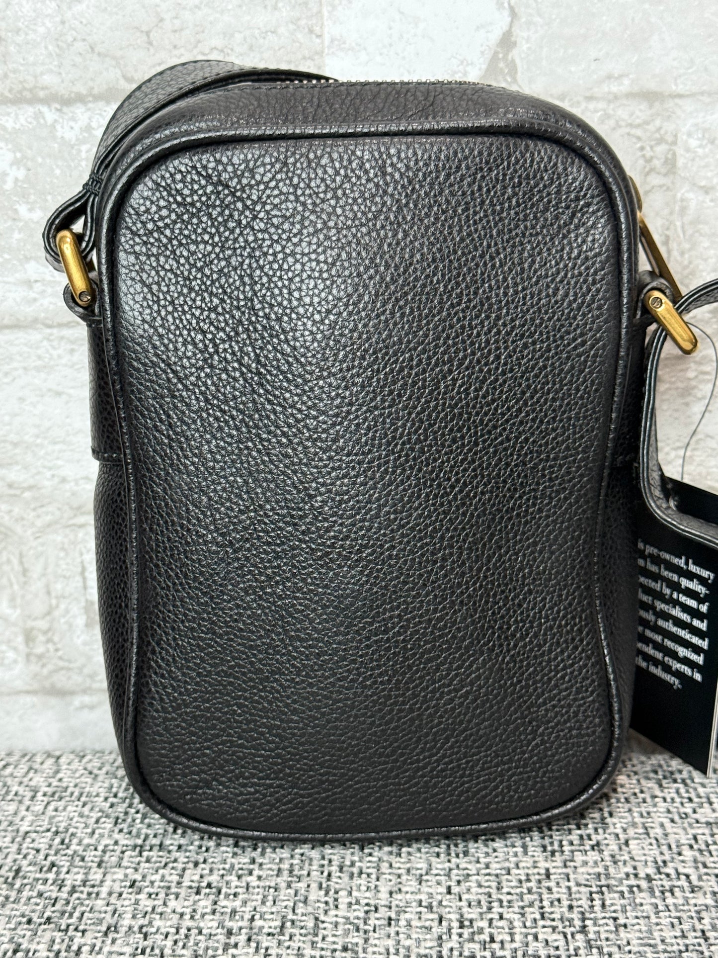 Gucci Web Logo Crossbody Bag in Black