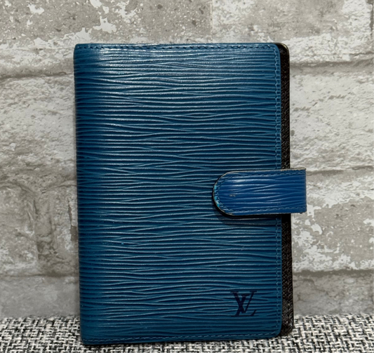 Louis Vuitton 1997 Agenda Epi Blue