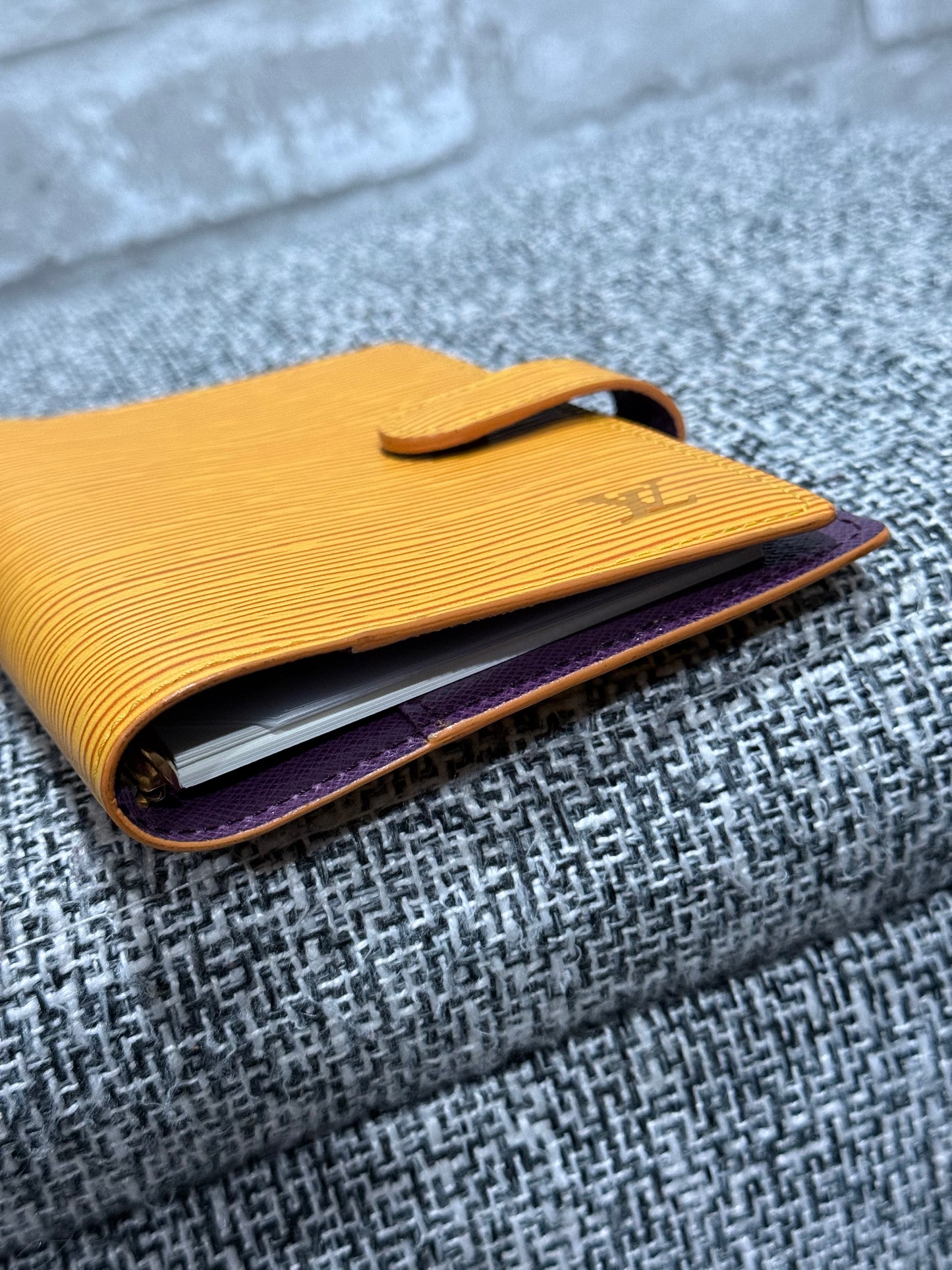 Louis Vuitton 1998 Epi in Yellow agenda