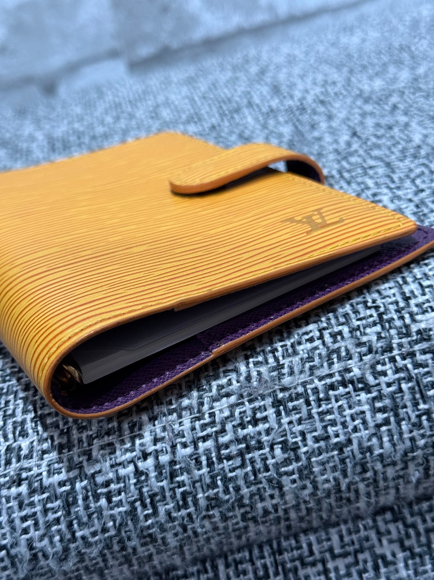 Louis Vuitton 1998 Epi in Yellow agenda