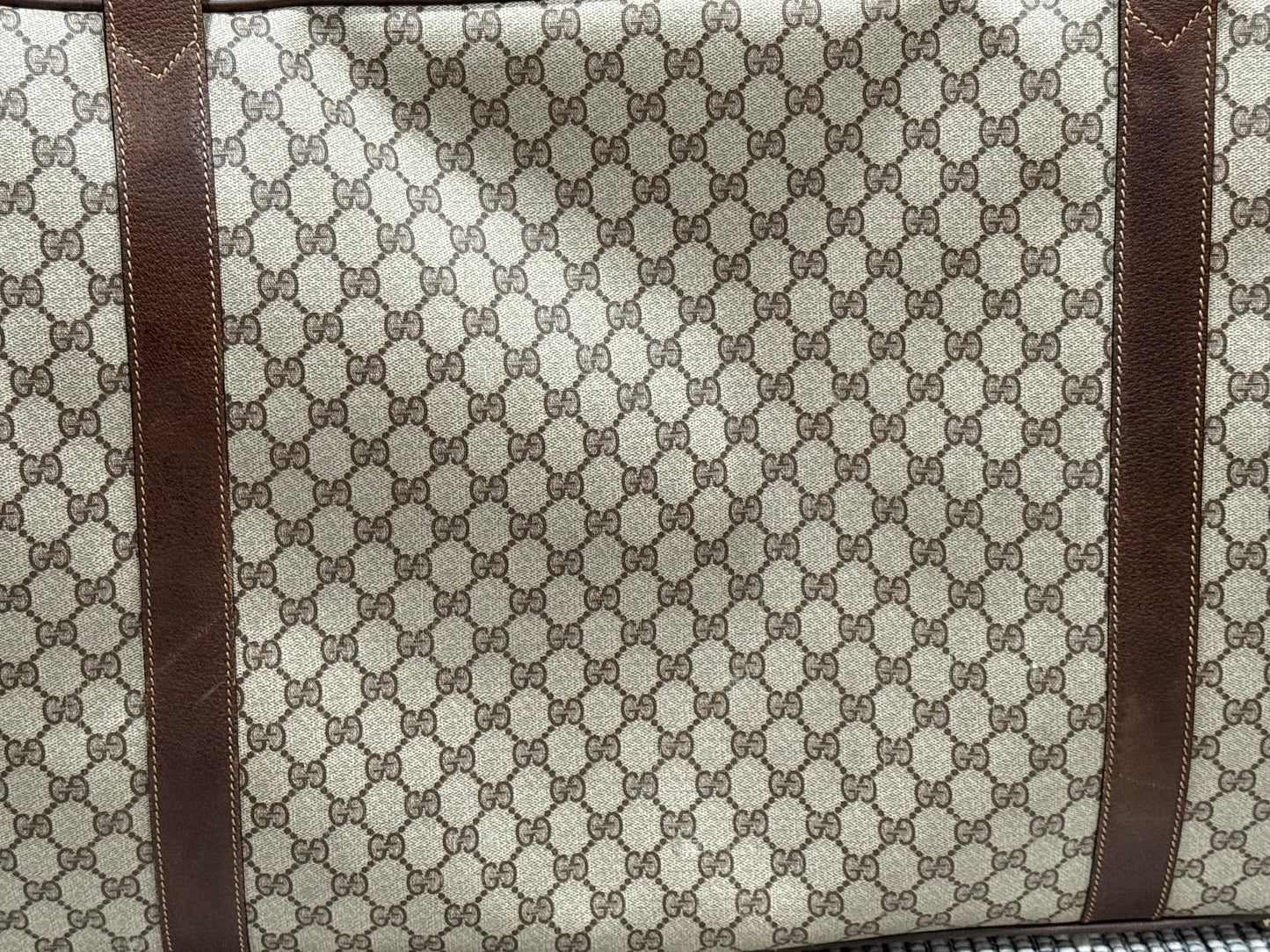 Gucci Vintage GG Supreme Leather luggage/briefcase in Brown