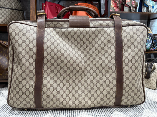 Gucci Vintage GG Supreme Leather luggage/briefcase in Brown