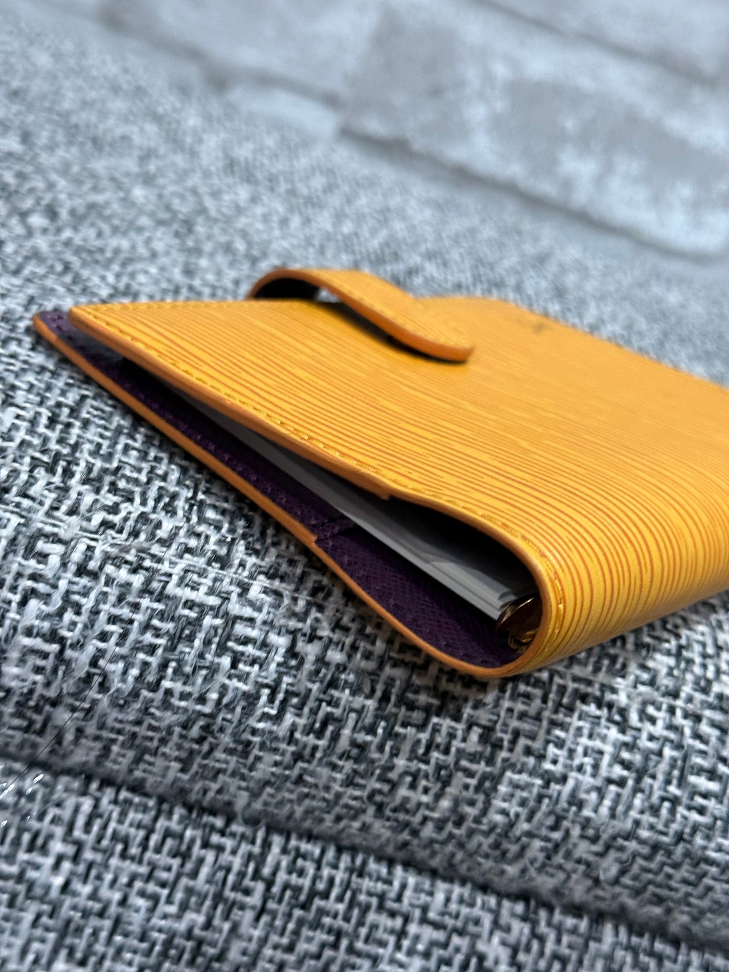 Louis Vuitton 1998 Epi in Yellow agenda