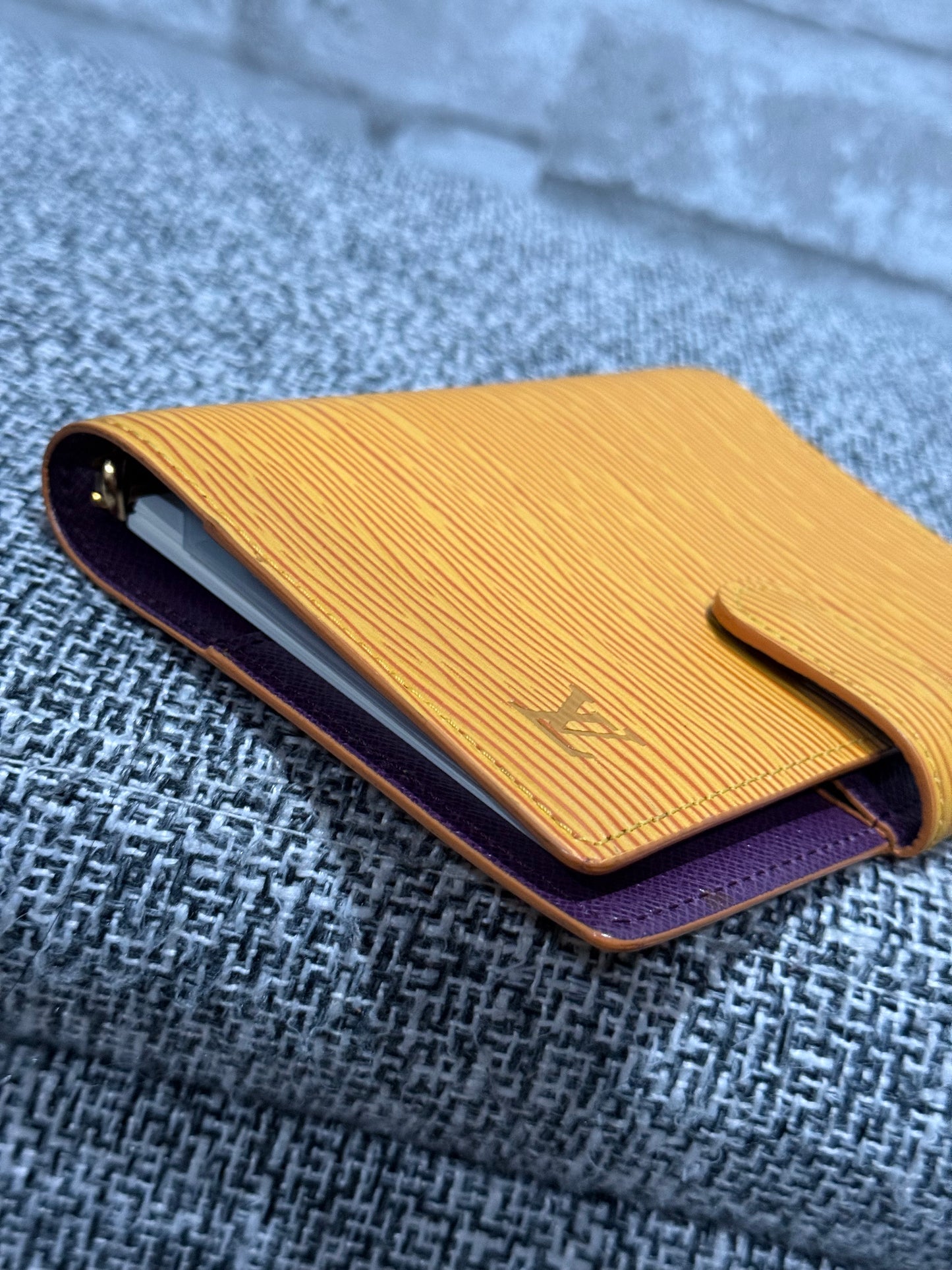 Louis Vuitton 1998 Epi in Yellow agenda
