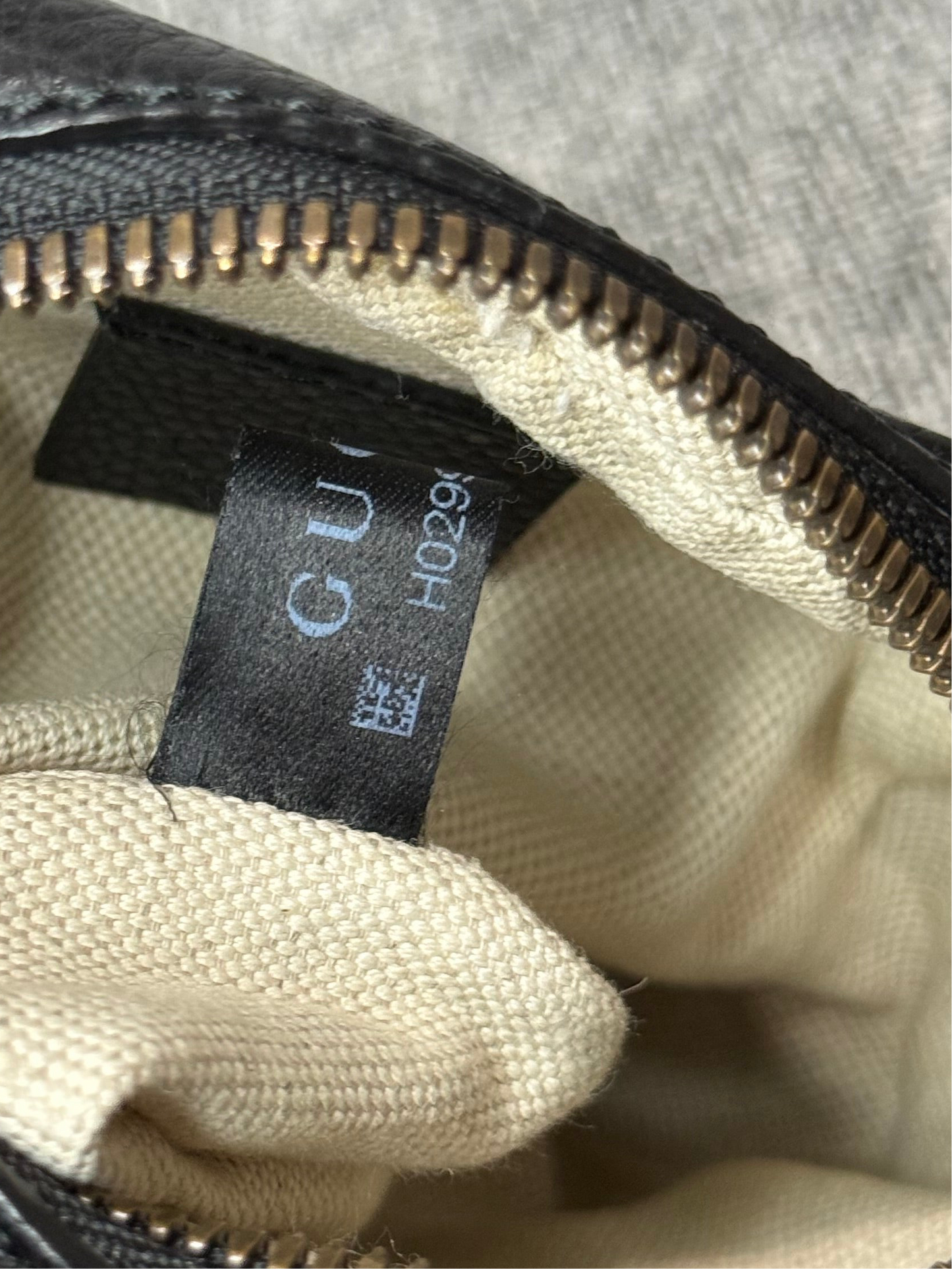 Gucci Web Logo Crossbody Bag in Black