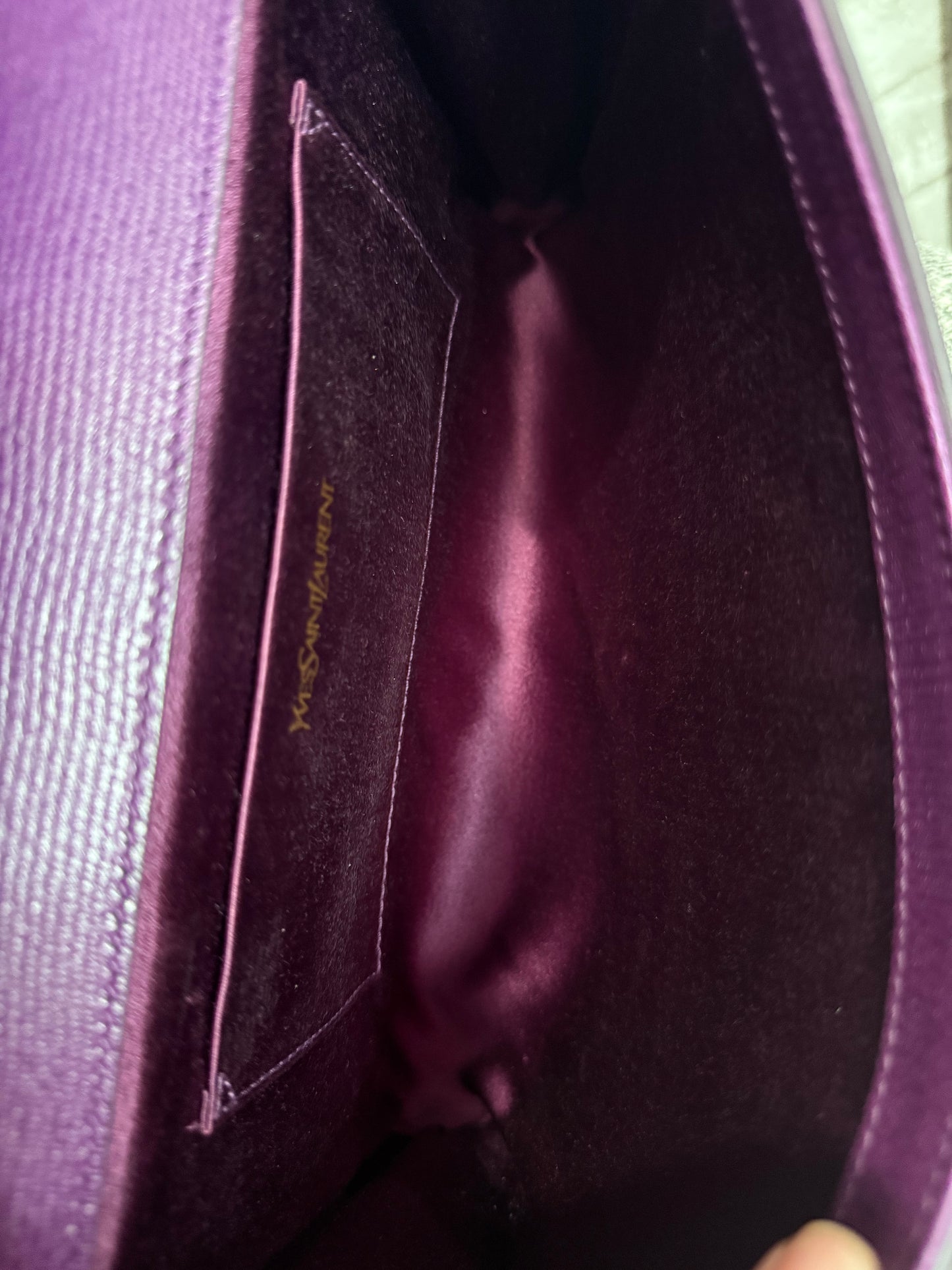 🪻👜 Saint Laurent Y Clutch in purple 👜 🪻