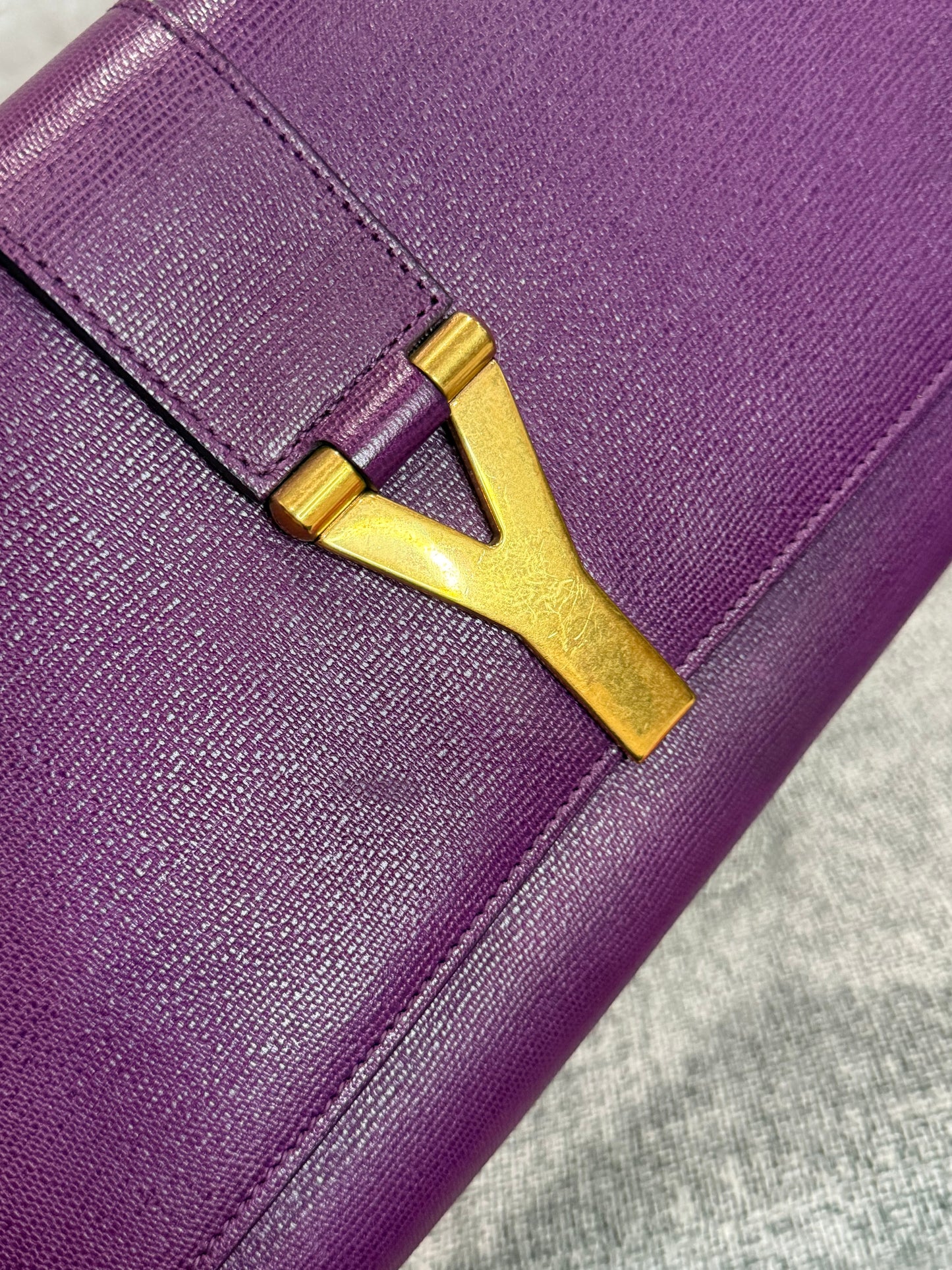 🪻👜 Saint Laurent Y Clutch in purple 👜 🪻
