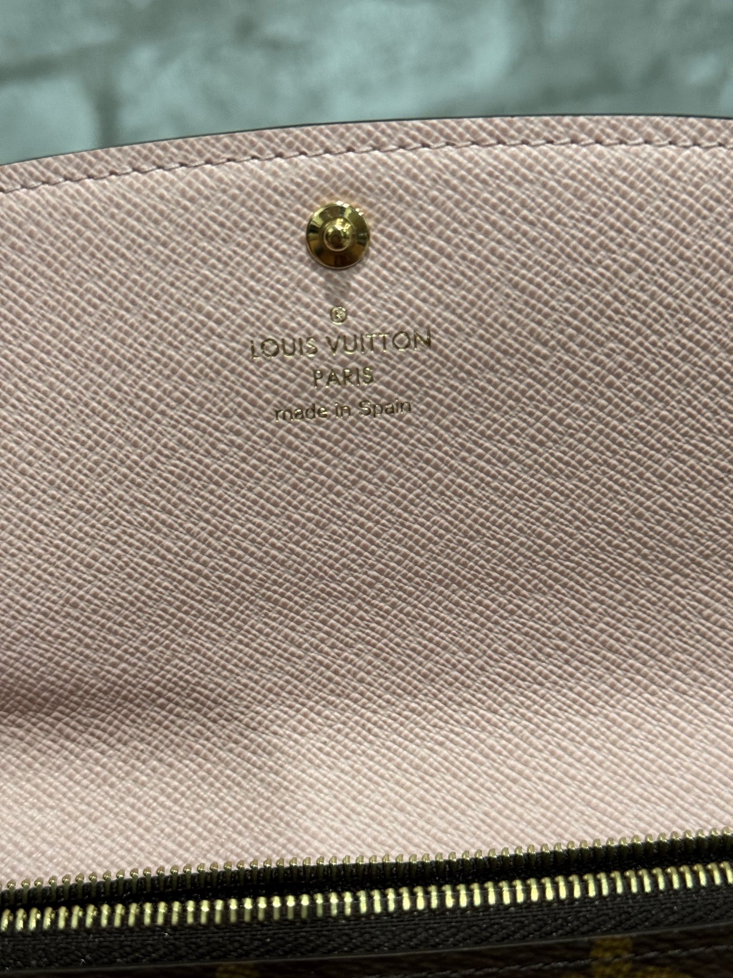 🌸👜Louis Vuitton Emilie Wallet Rose Ballerine👜 🌸
