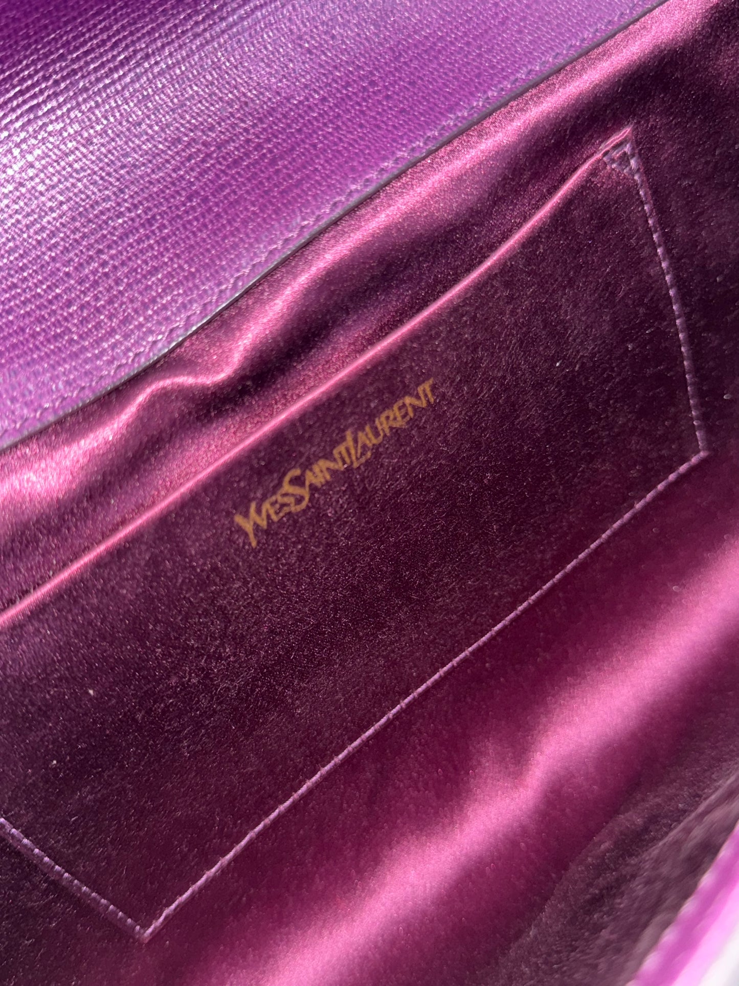 🪻👜 Saint Laurent Y Clutch in purple 👜 🪻