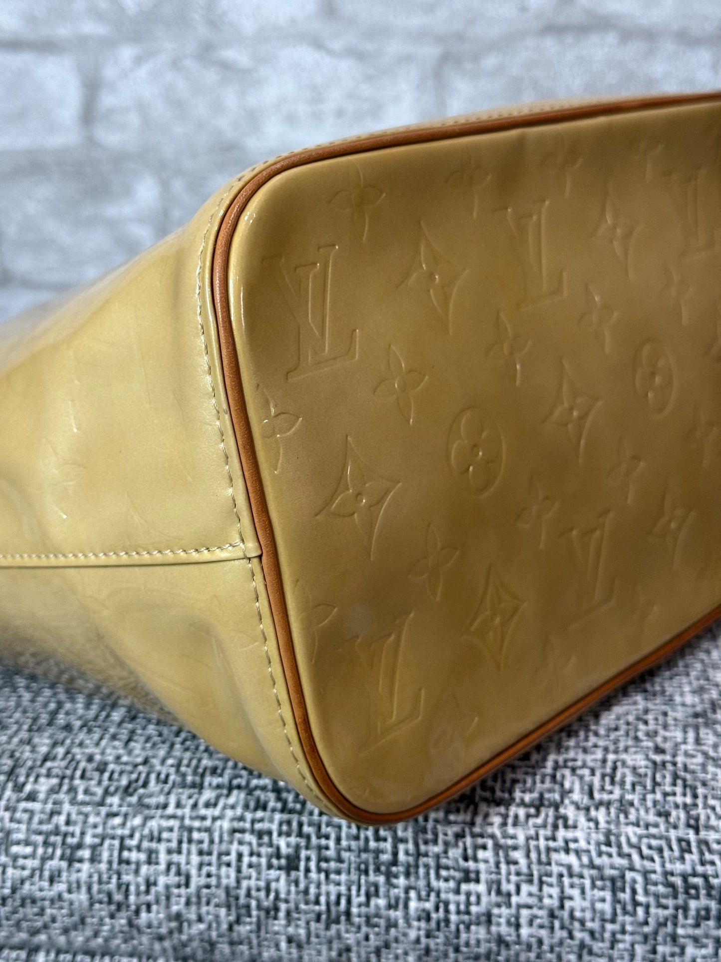 🌼👜Louis Vuitton Monogram Vernis Houston Yellow 👜🌼