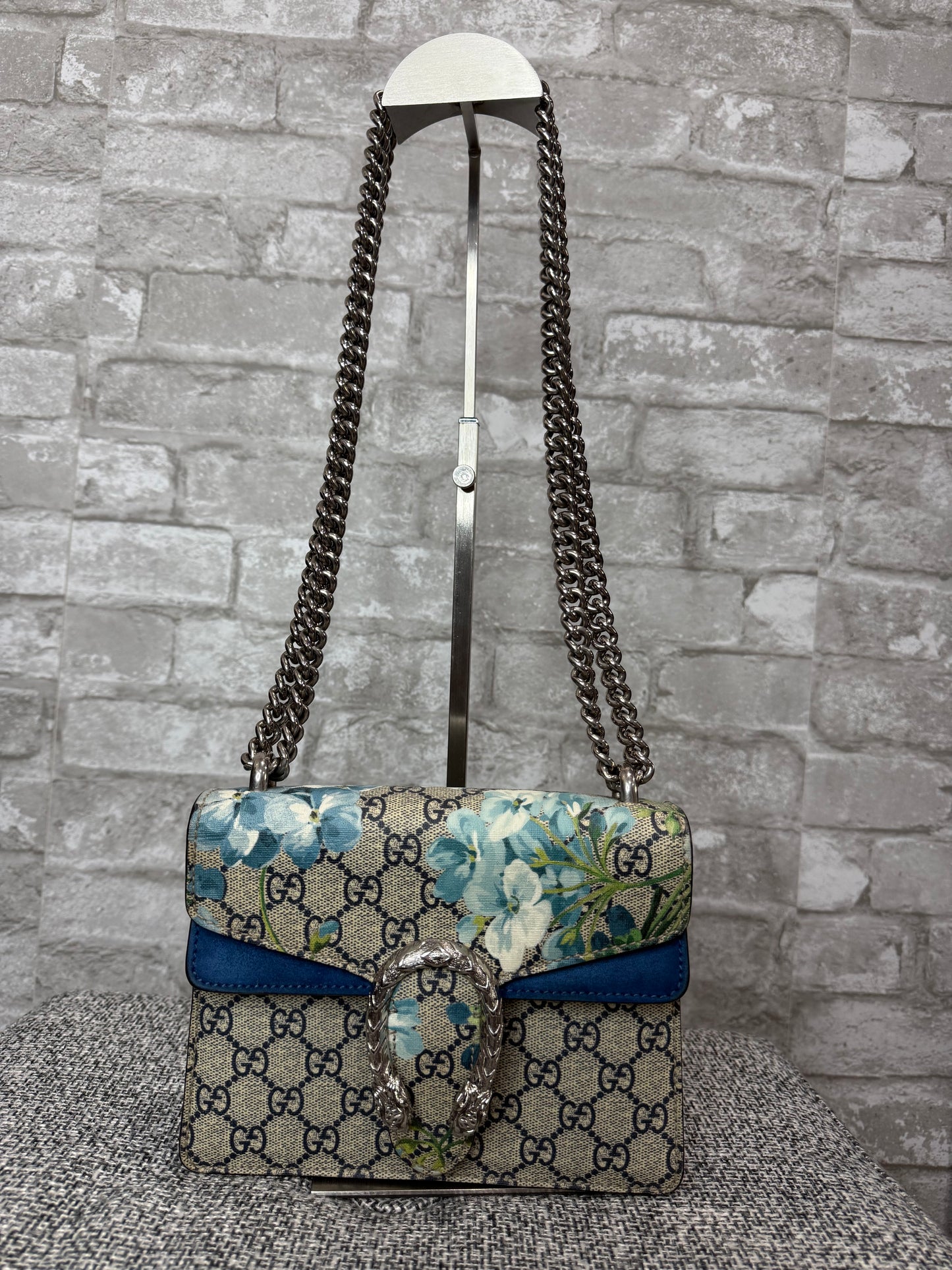 🪻👜 Gucci GG Supreme Mini Dionysus with Blue Floral print 🪻👜