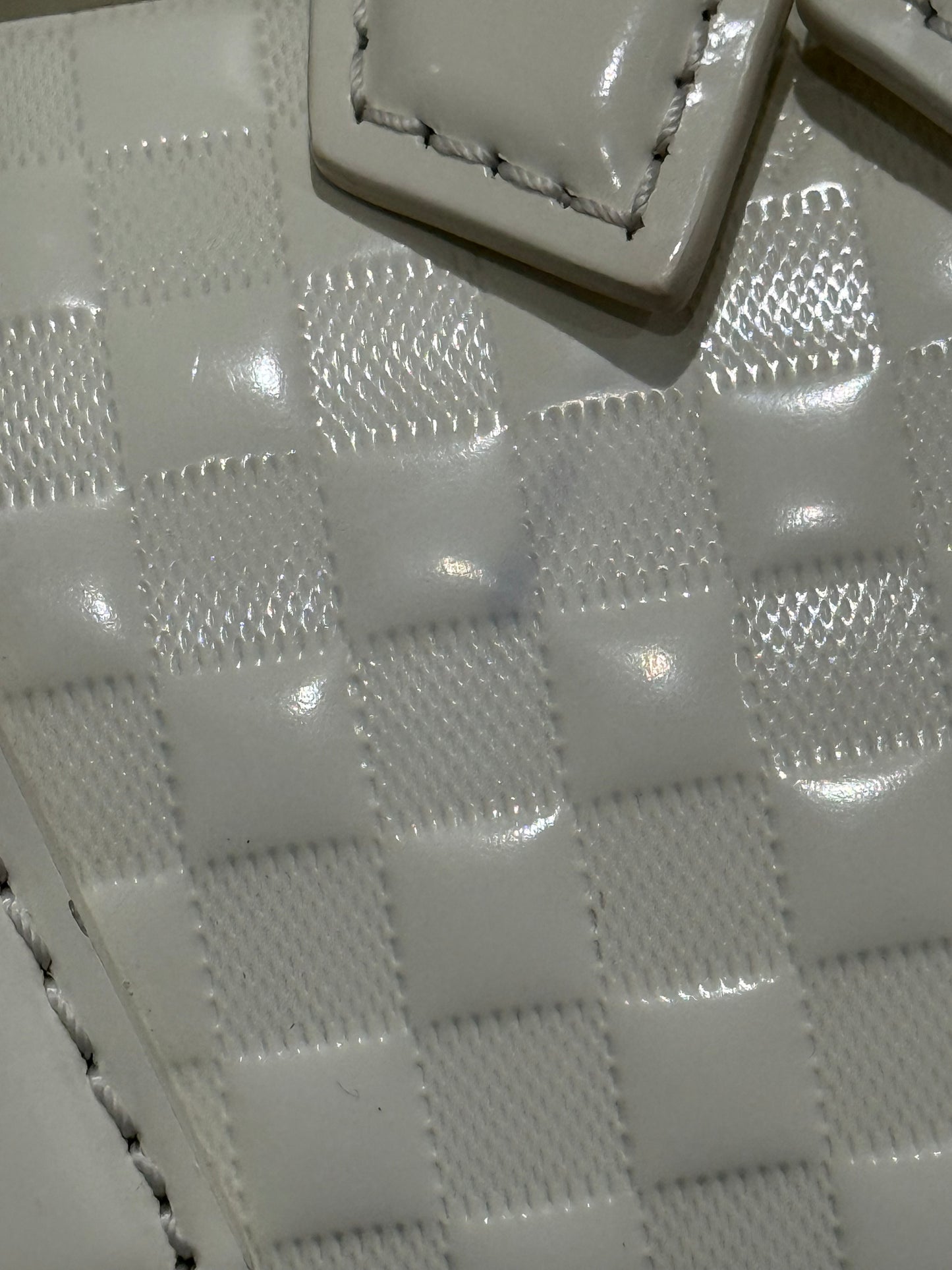 Louis Vuitton 2013 Limited Edition Speedy Cube PM in Damier Facette leather White