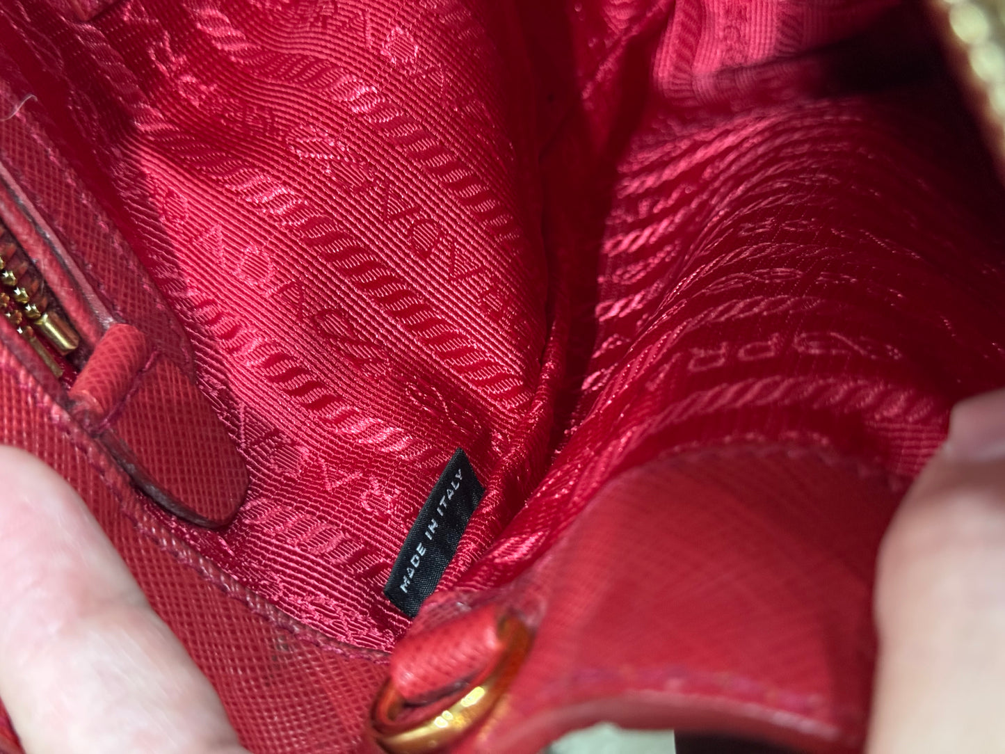 🍎 👜 Prada Galleria Saffiano leather bag in Red 👜 🍎