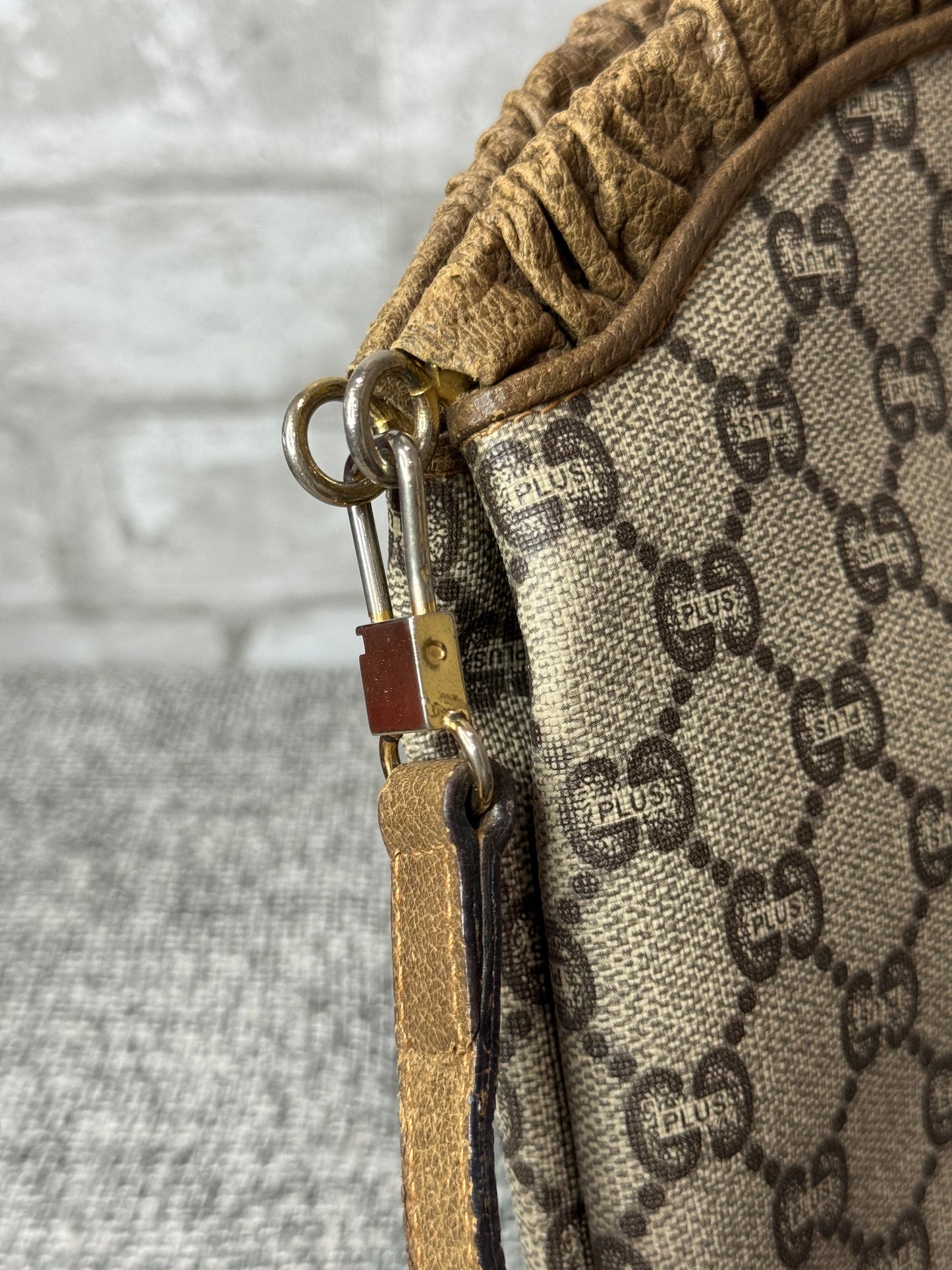 Gucci Vintage GG Plus Supreme Drawstring Shoulder Bag