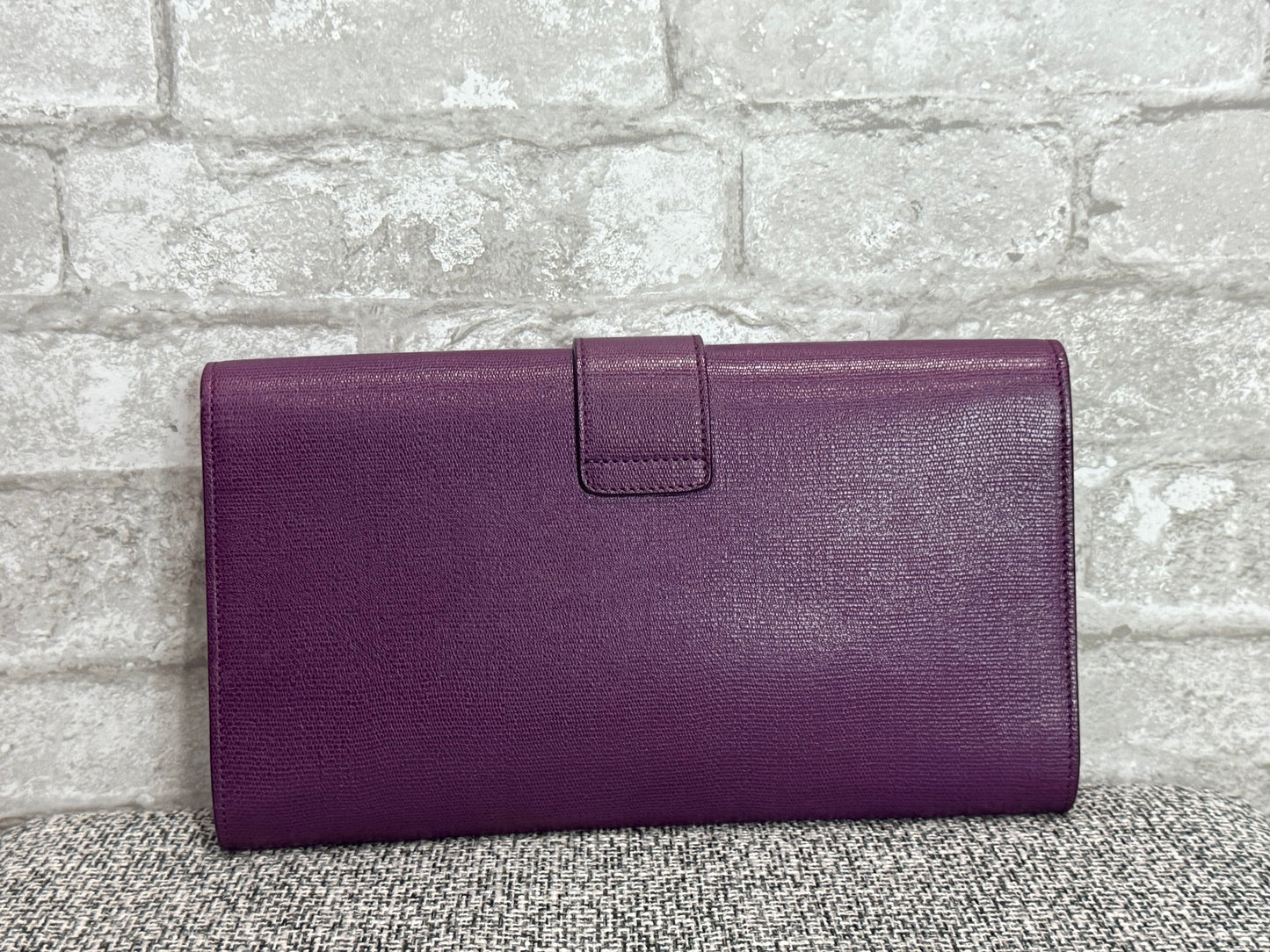 🪻👜 Saint Laurent Y Clutch in purple 👜 🪻