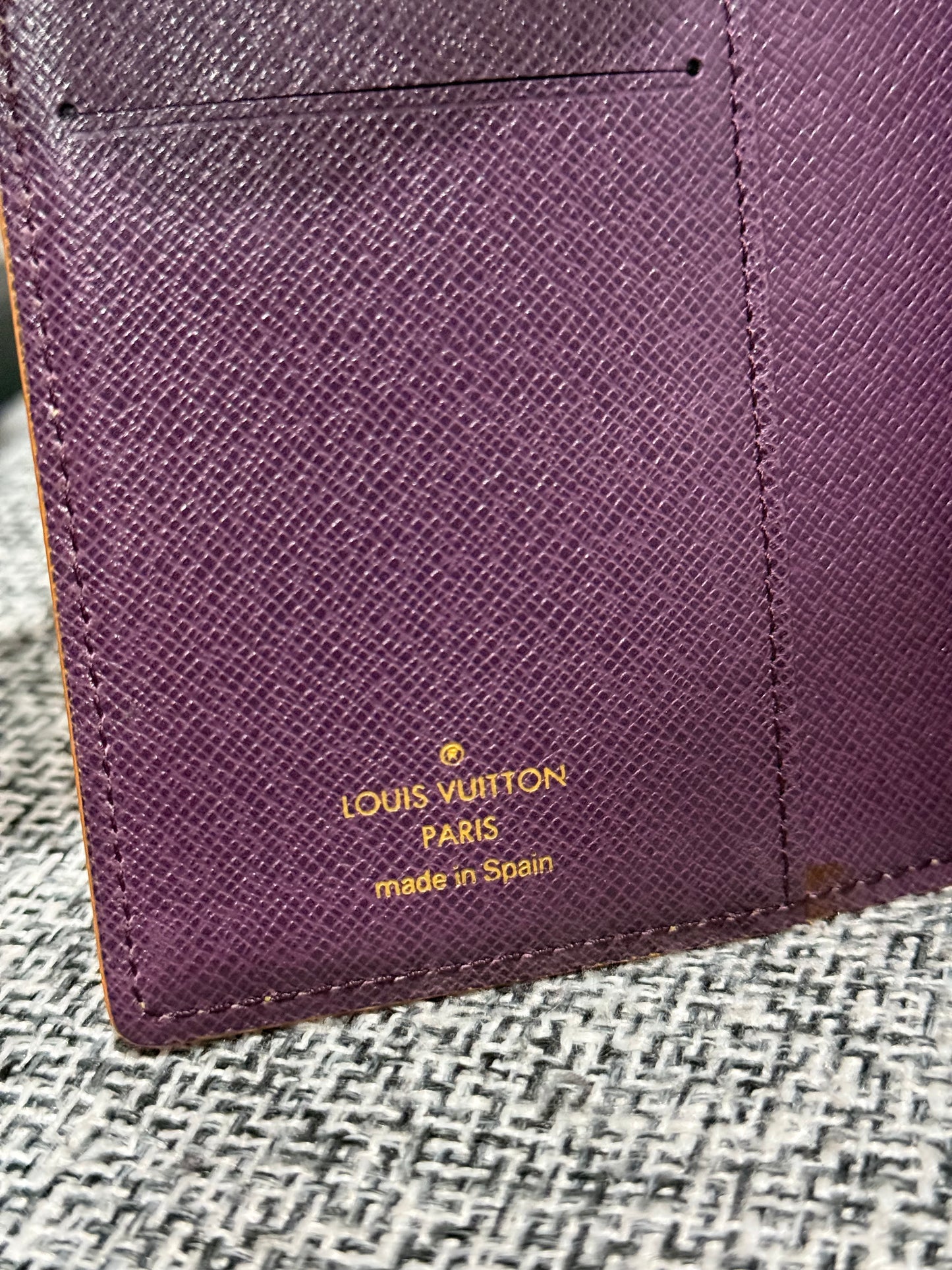 Louis Vuitton 1998 Epi in Yellow agenda