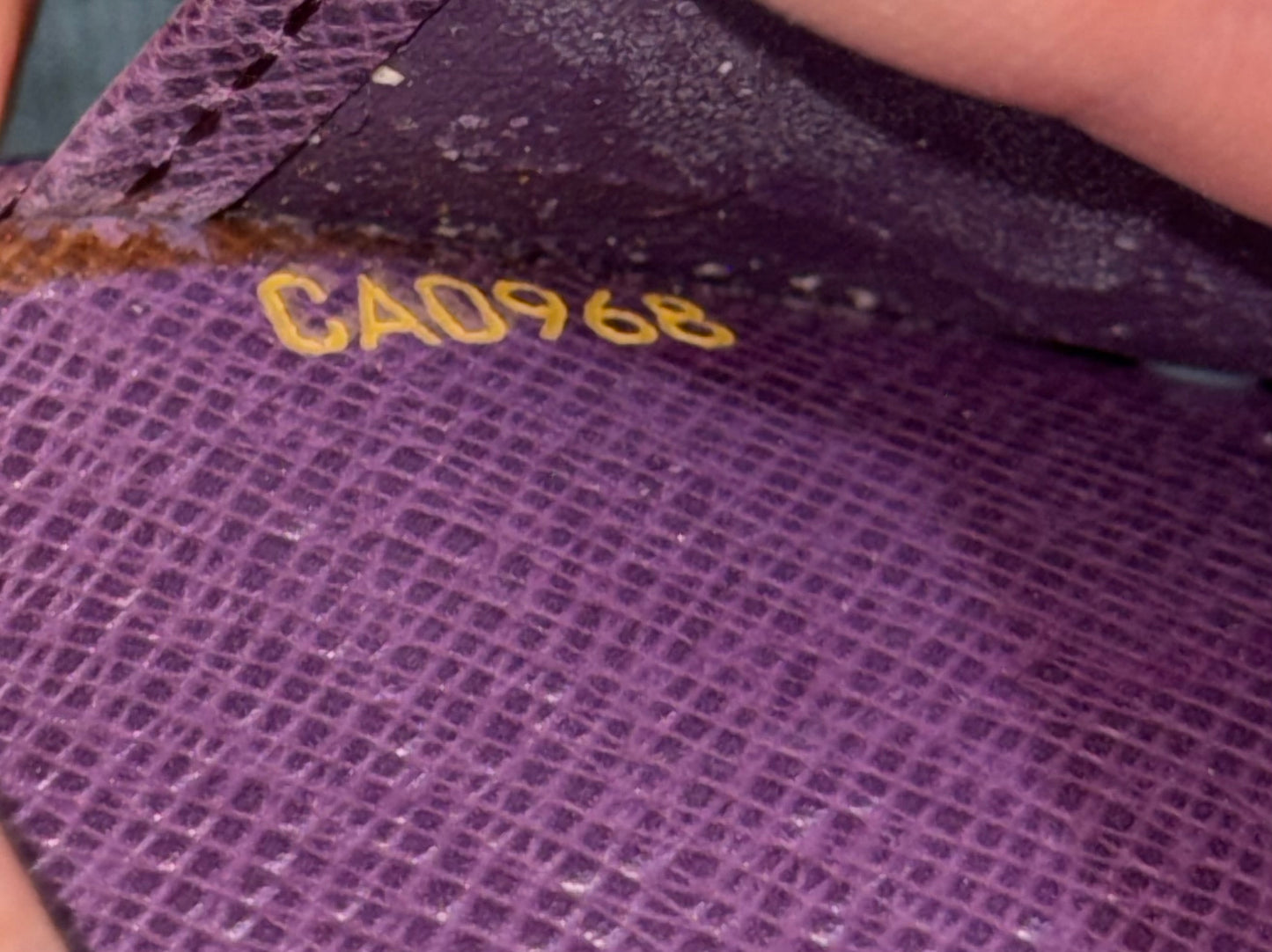 Louis Vuitton 1998 Epi in Yellow agenda