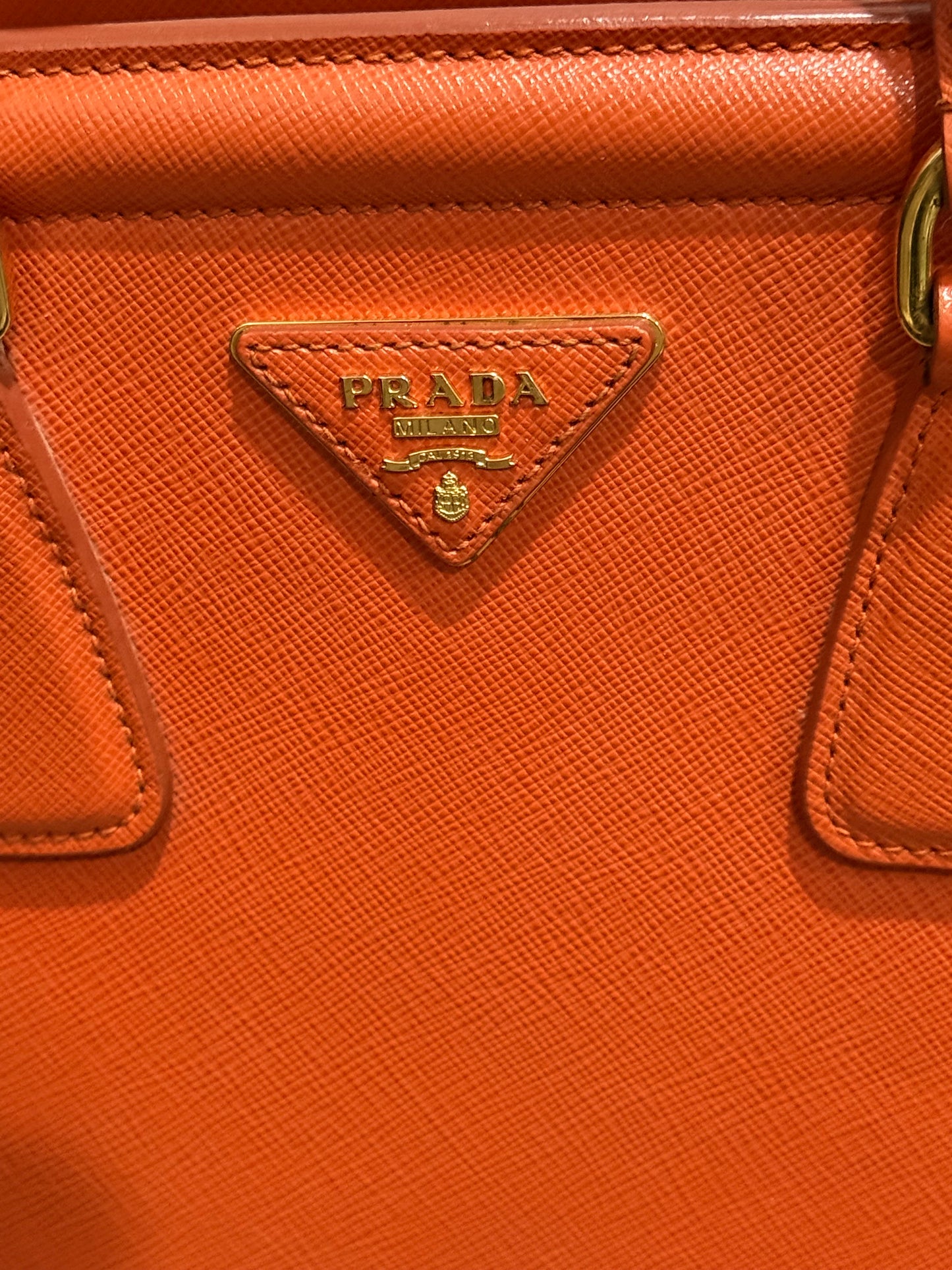 🍊 👜 Prada Galleria Saffiano leather bag in Orange 👜 🍊
