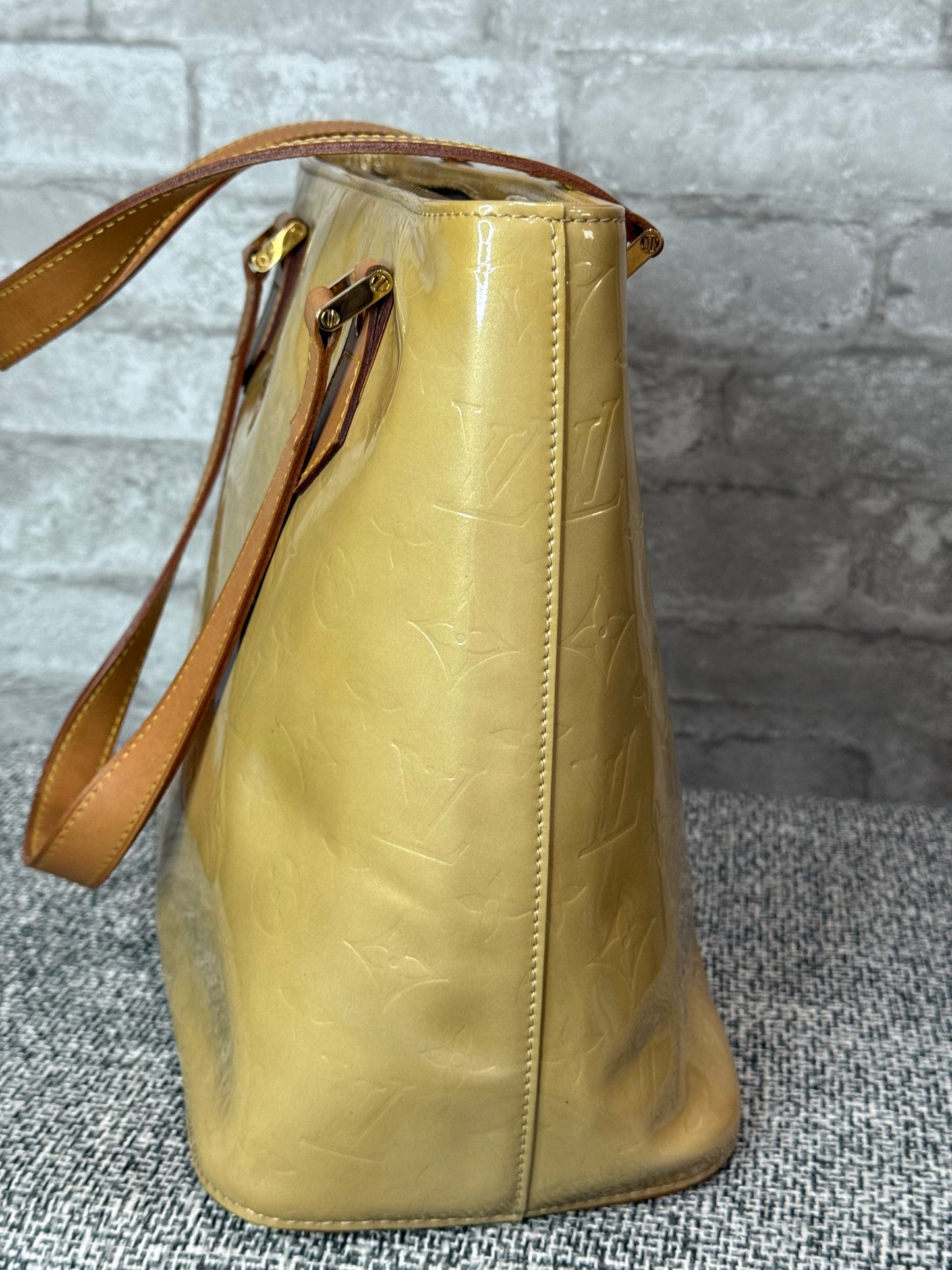 🌼👜Louis Vuitton Monogram Vernis Houston Yellow 👜🌼