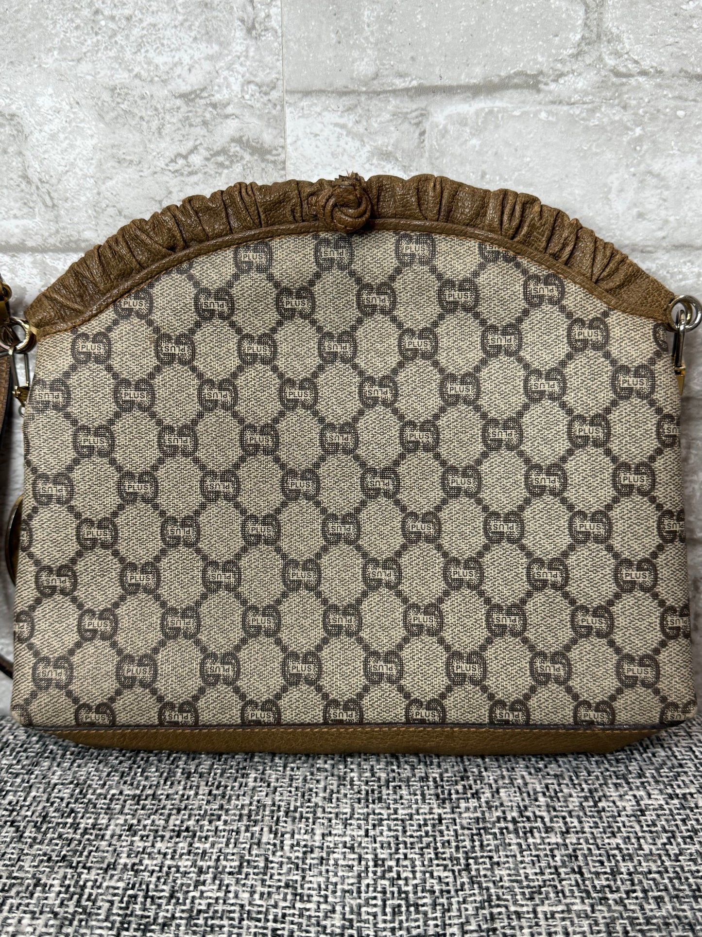 Gucci Vintage GG Plus Supreme Drawstring Shoulder Bag