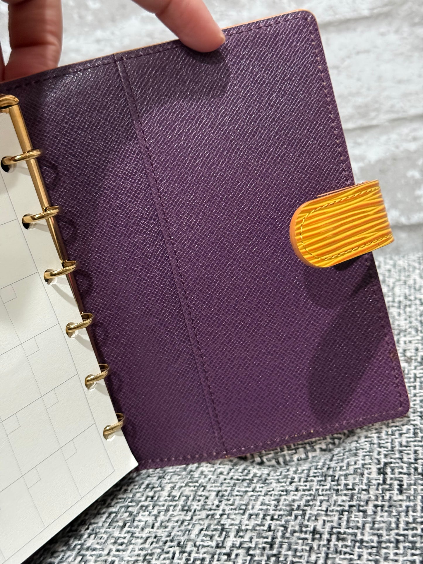 Louis Vuitton 1998 Epi in Yellow agenda