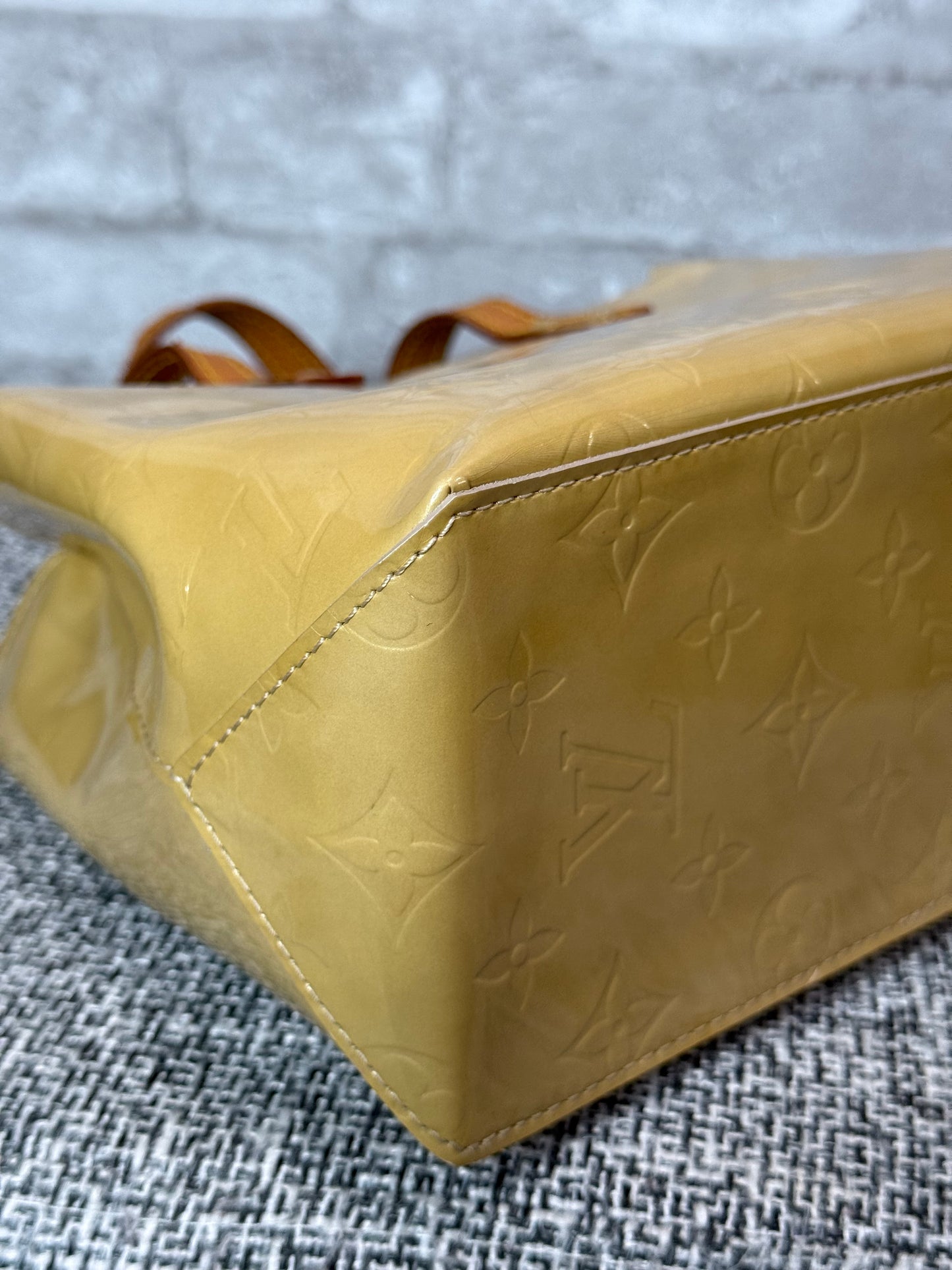 🌼👜Louis Vuitton Monogram Vernis Lead Golden Yellow 👜🌼