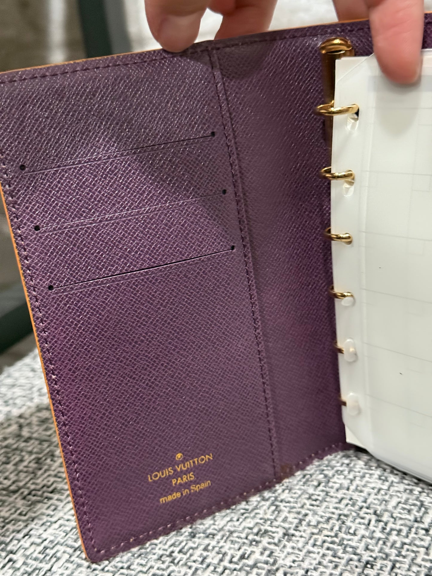 Louis Vuitton 1998 Epi in Yellow agenda