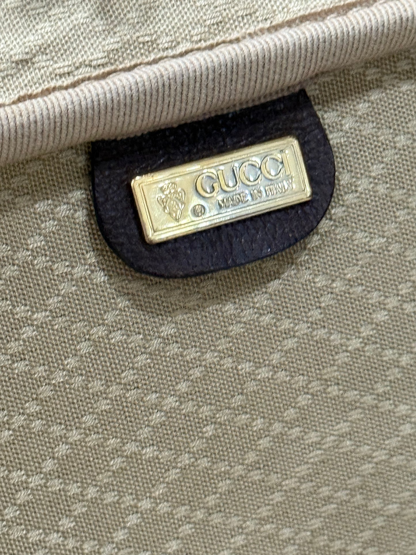 Gucci Vintage GG Supreme Leather luggage/briefcase in Brown