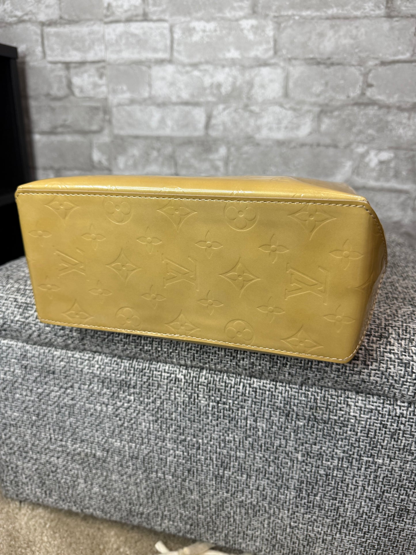 🌼👜Louis Vuitton Monogram Vernis Lead Golden Yellow 👜🌼