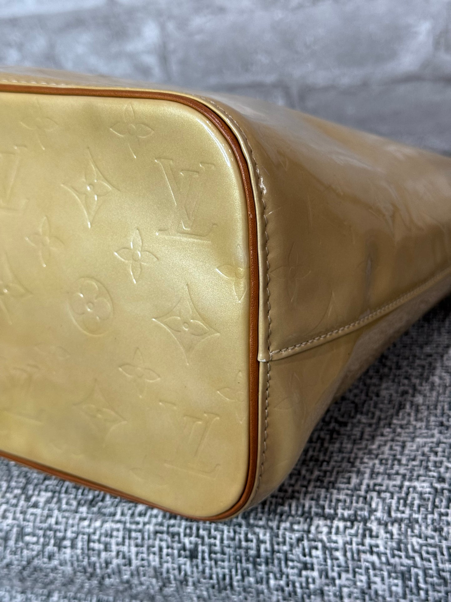 🌼👜Louis Vuitton Monogram Vernis Houston Yellow 👜🌼