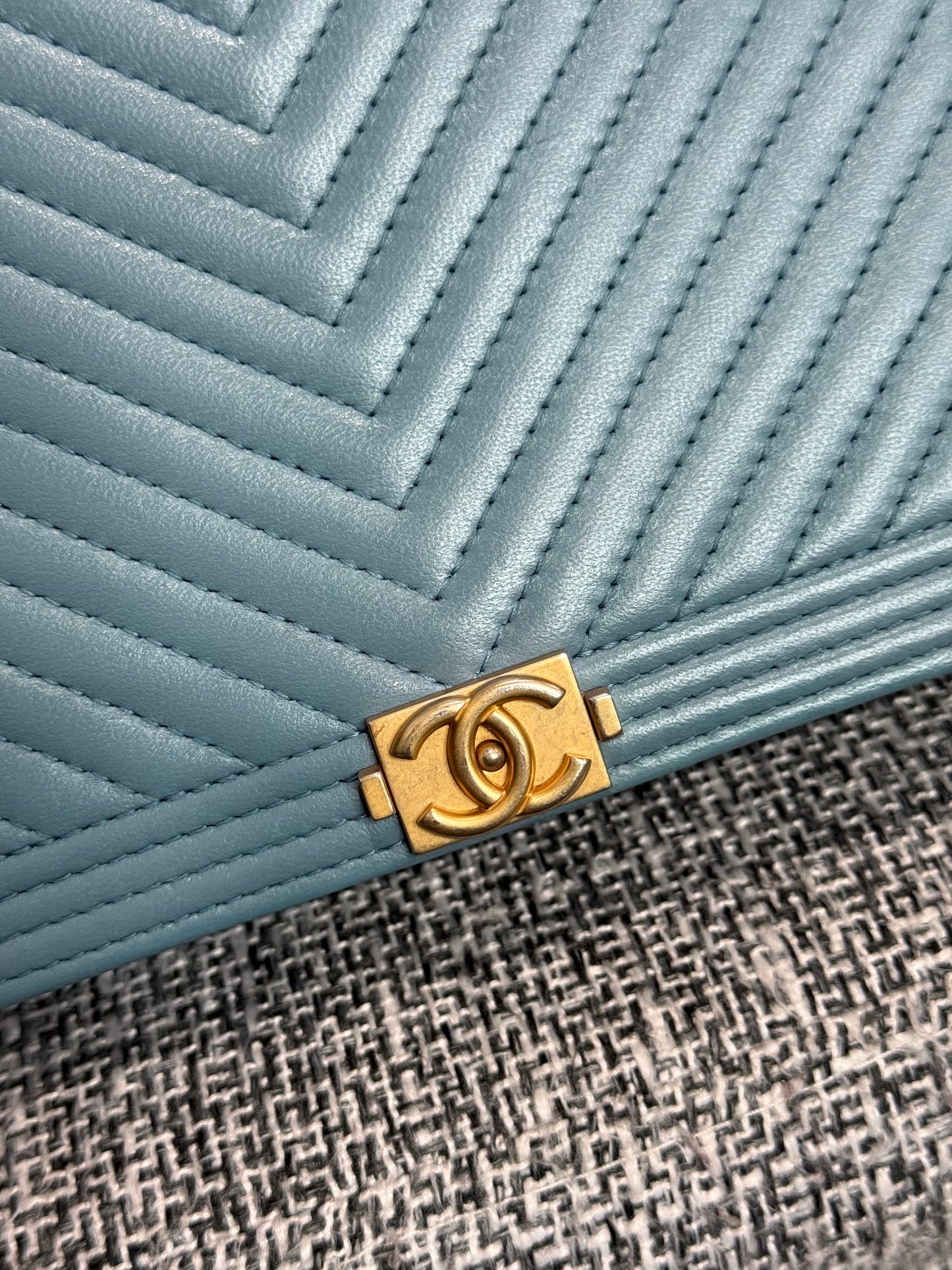 👜🪻Chanel Boy Wallet On Chain Lambskin Leather 🪻👜