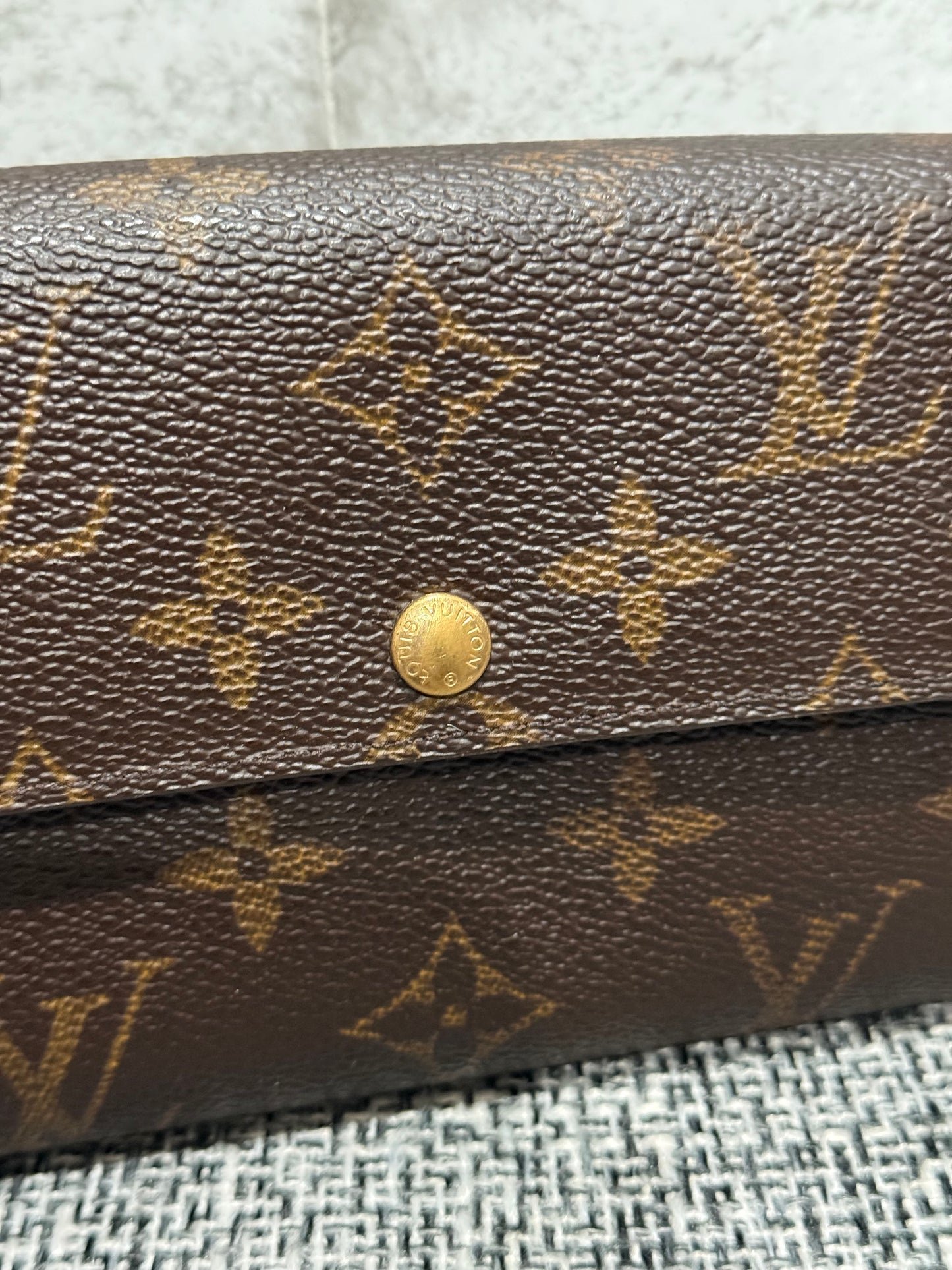 Louis Vuitton 2005 Sarah Long Wallet in Monogram