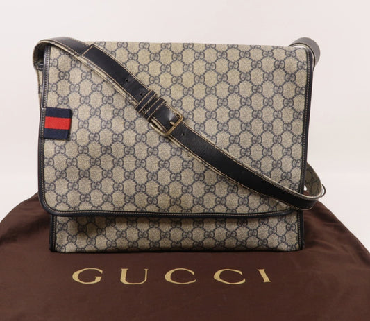 Gucci Messenger Bag in Navy Blue