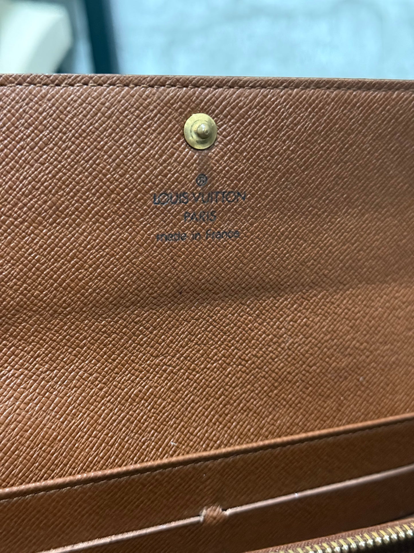 Louis Vuitton 2005 Sarah Long Wallet in Monogram
