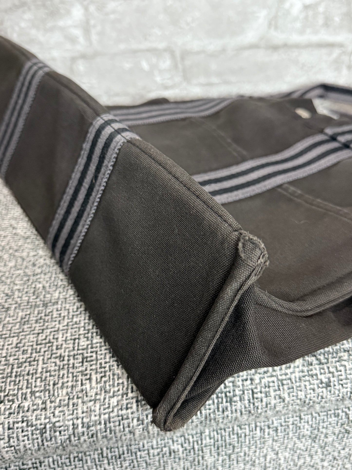 👜 Vintage Hermes Cotton Canvas Shopper Tote Bag 👜