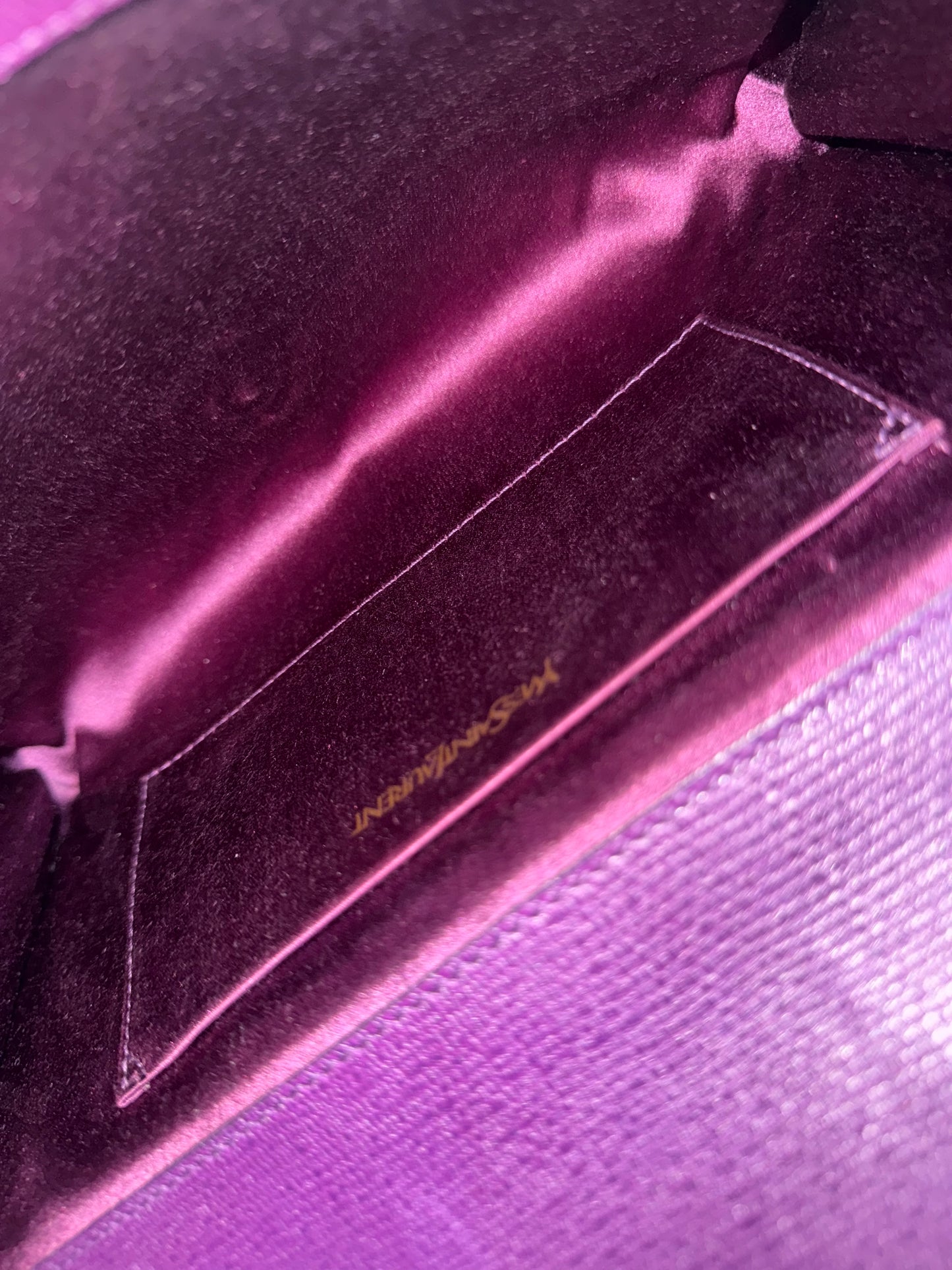 🪻👜 Saint Laurent Y Clutch in purple 👜 🪻