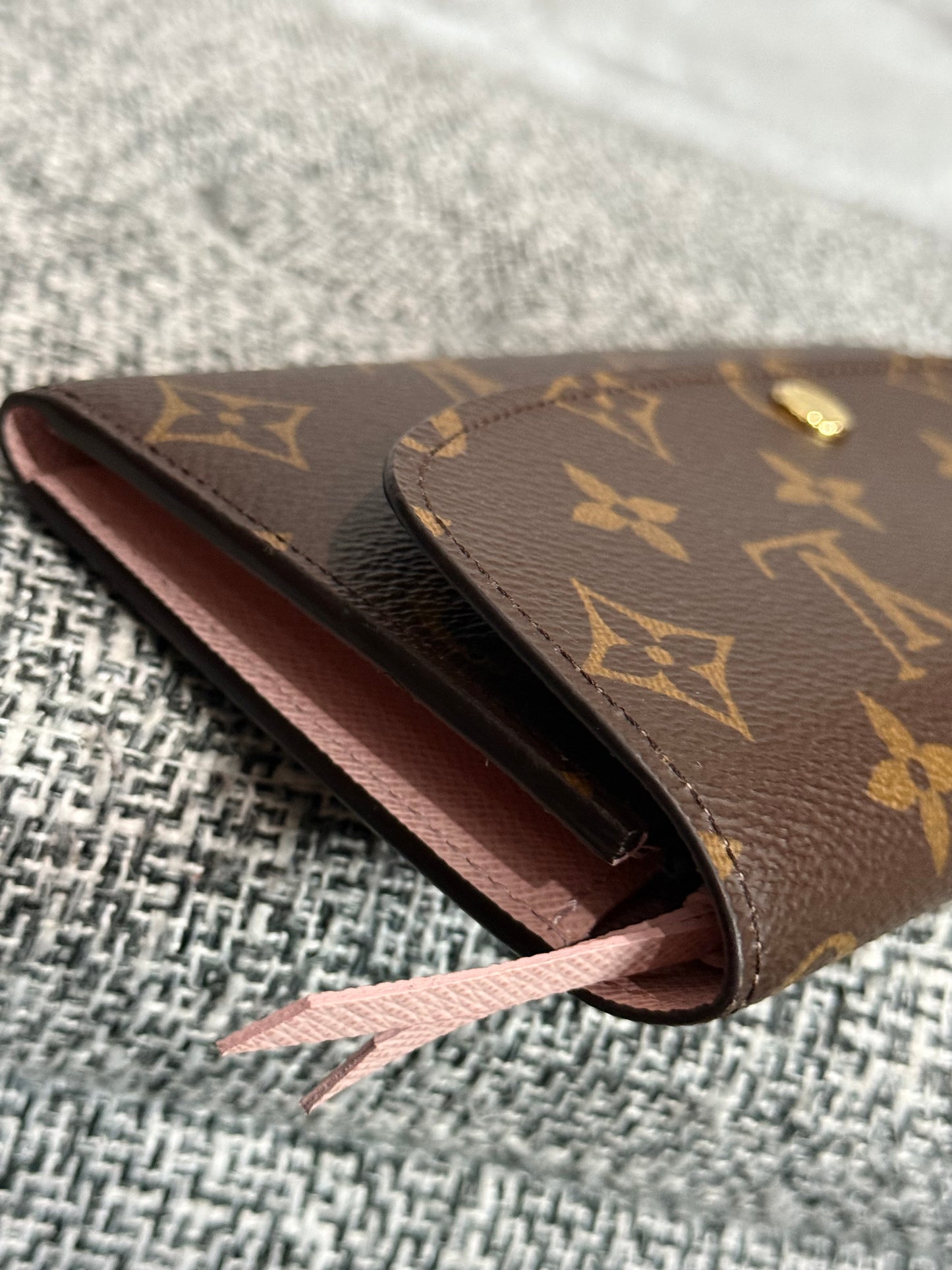 🌸👜Louis Vuitton Emilie Wallet Rose Ballerine👜 🌸