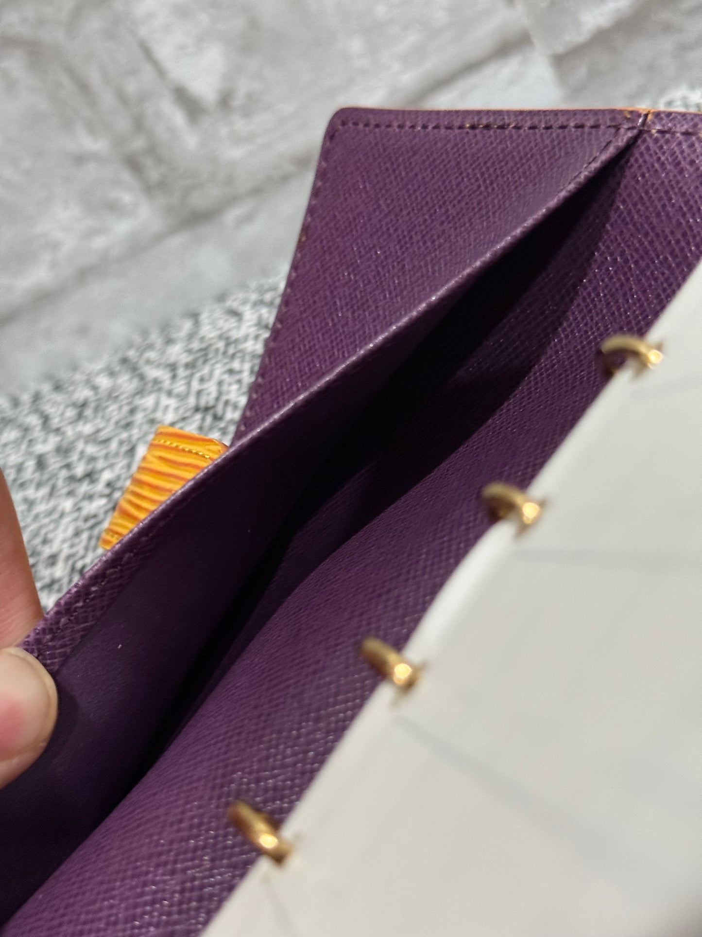Louis Vuitton 1998 Epi in Yellow agenda
